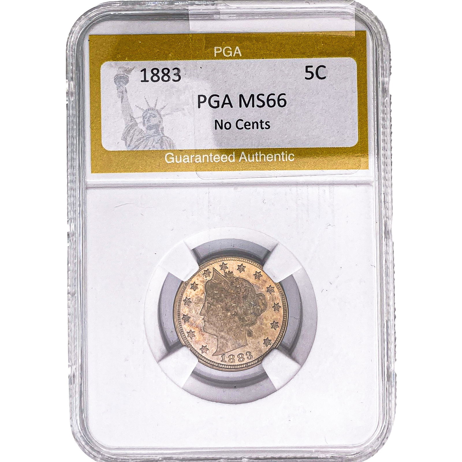 1883 Liberty Victory Nickel PGA MS66 No Cents: 1883 Liberty Victory Nickel PGA MS66 No Cents