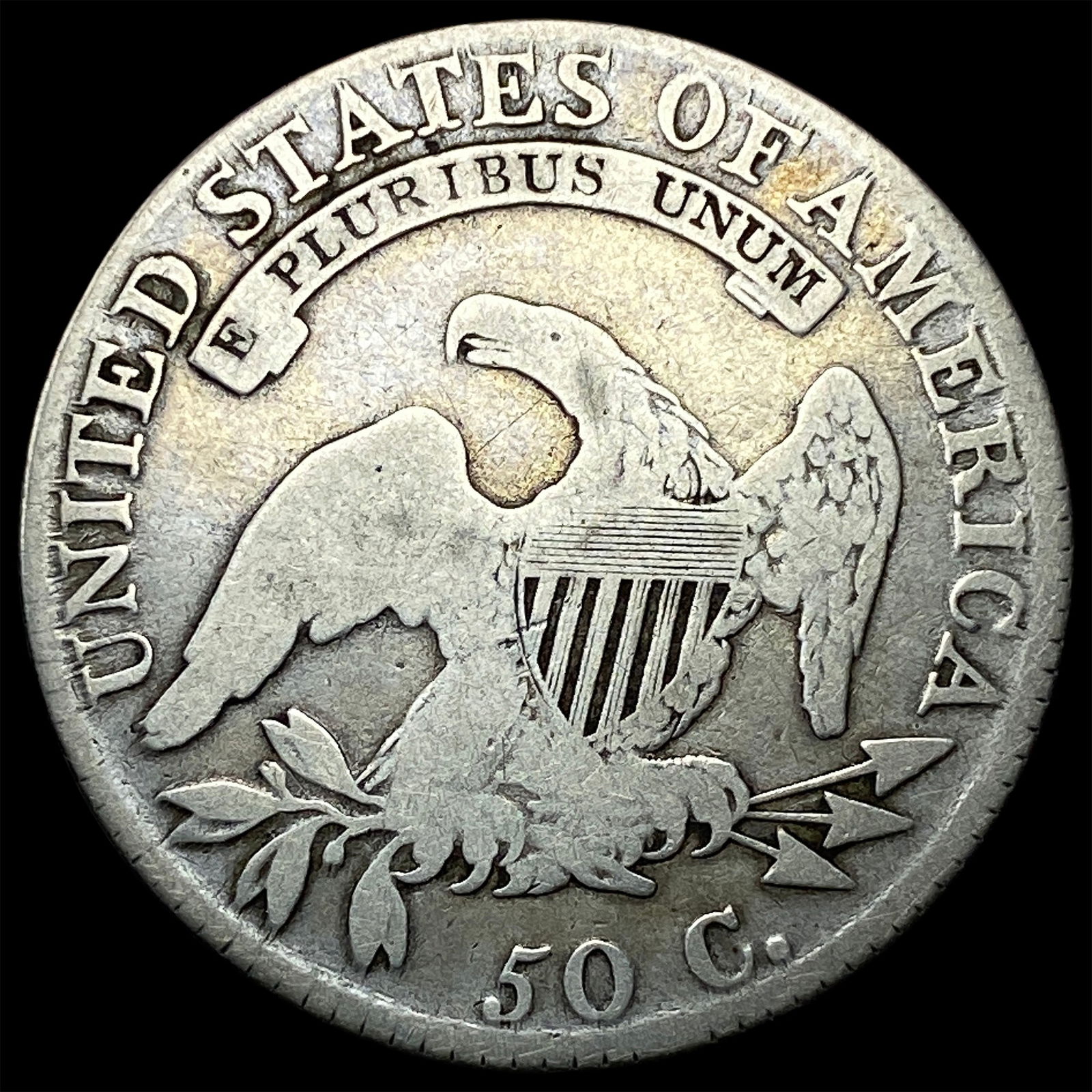 1818 Silver Capped Bust Half Dollar NICELY CIRCULATED - 2