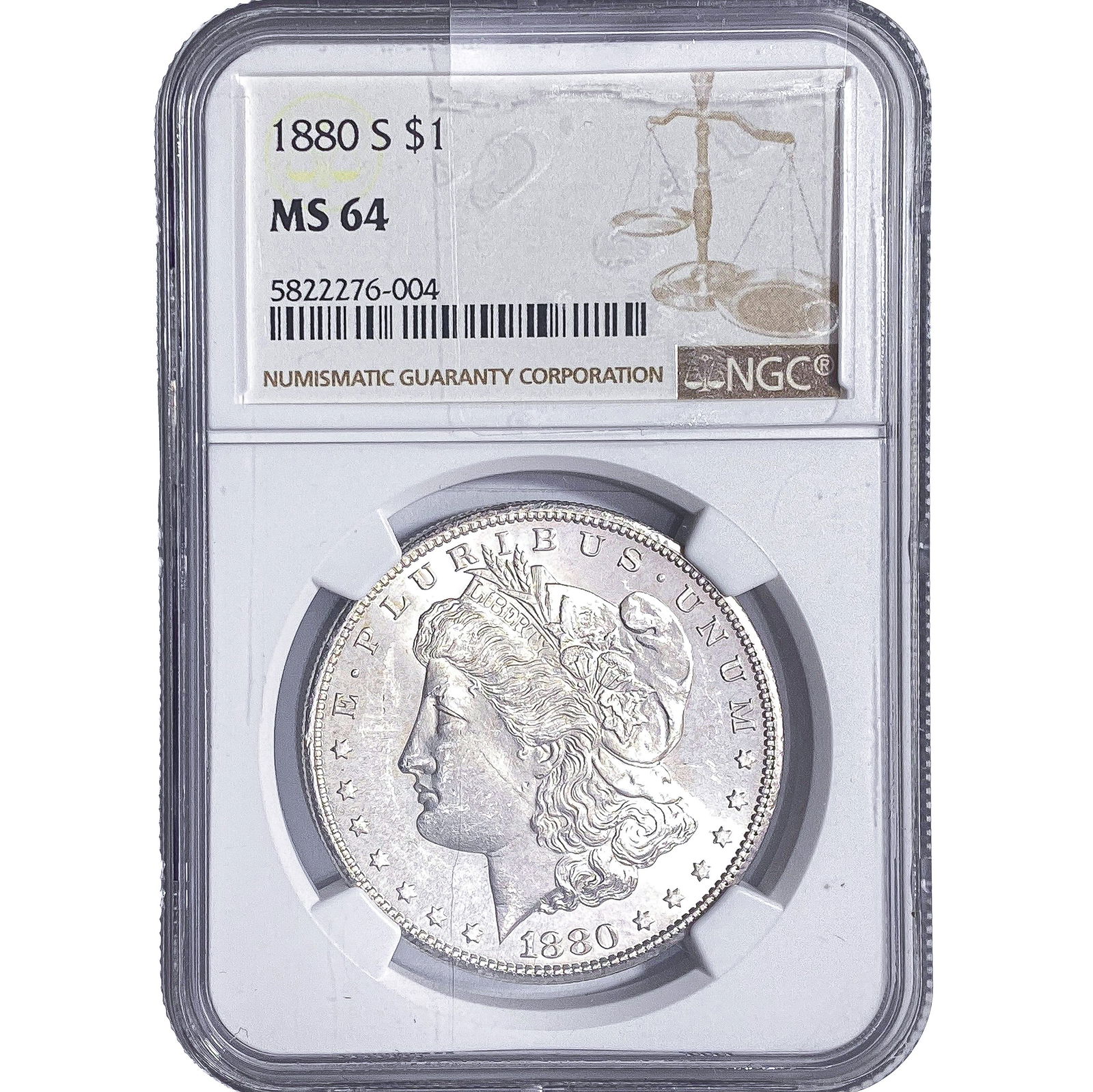 1880-S Morgan Silver Dollar NGC MS64 (1 of 2)