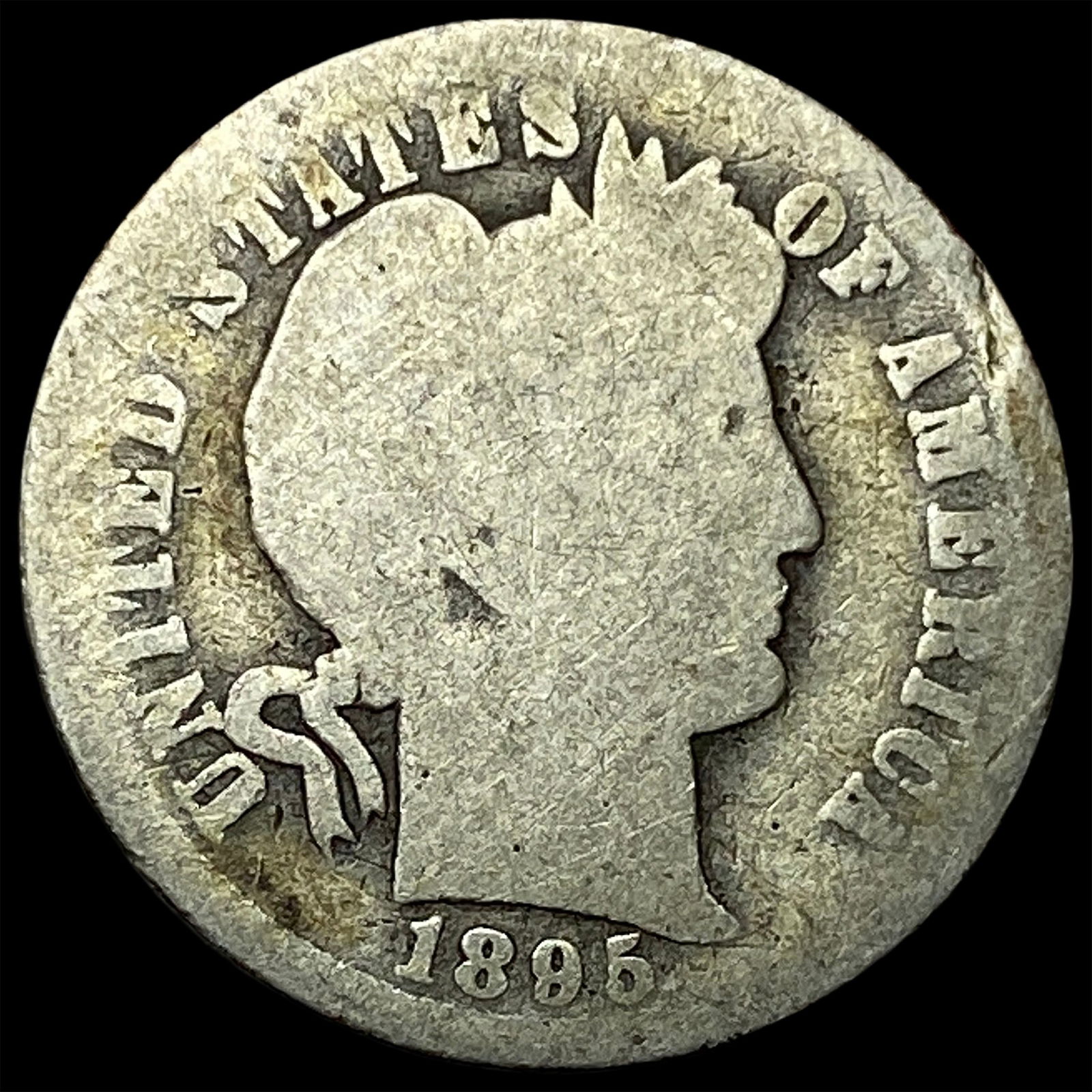 1895-O Silver Barber Dime NICELY CIRCULATED: 1895-O Silver Barber Dime NICELY CIRCULATED