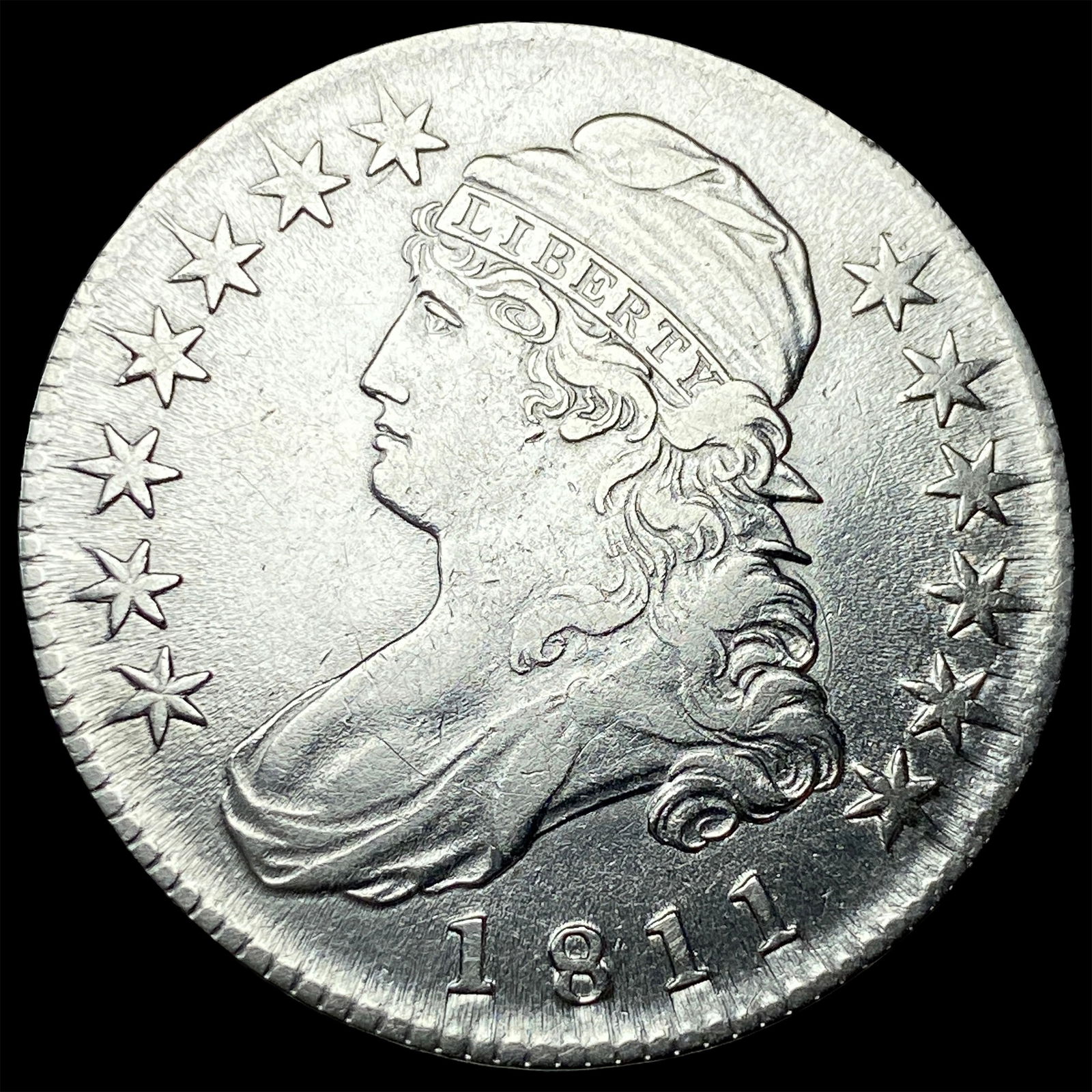 1811 Capped Bust Half Dollar CLOSELY UNCIRCULATED (1 of 2)