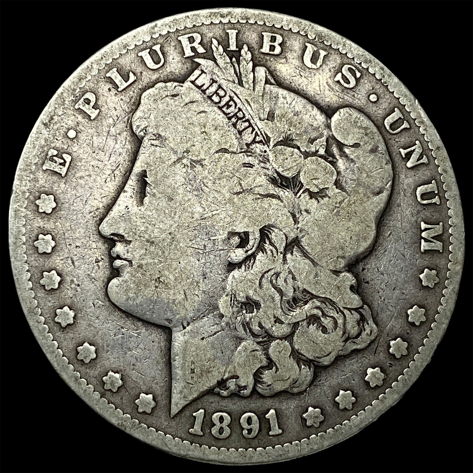 1891-CC Silver Morgan Dollar NICELY CIRCULATED (1 of 2)