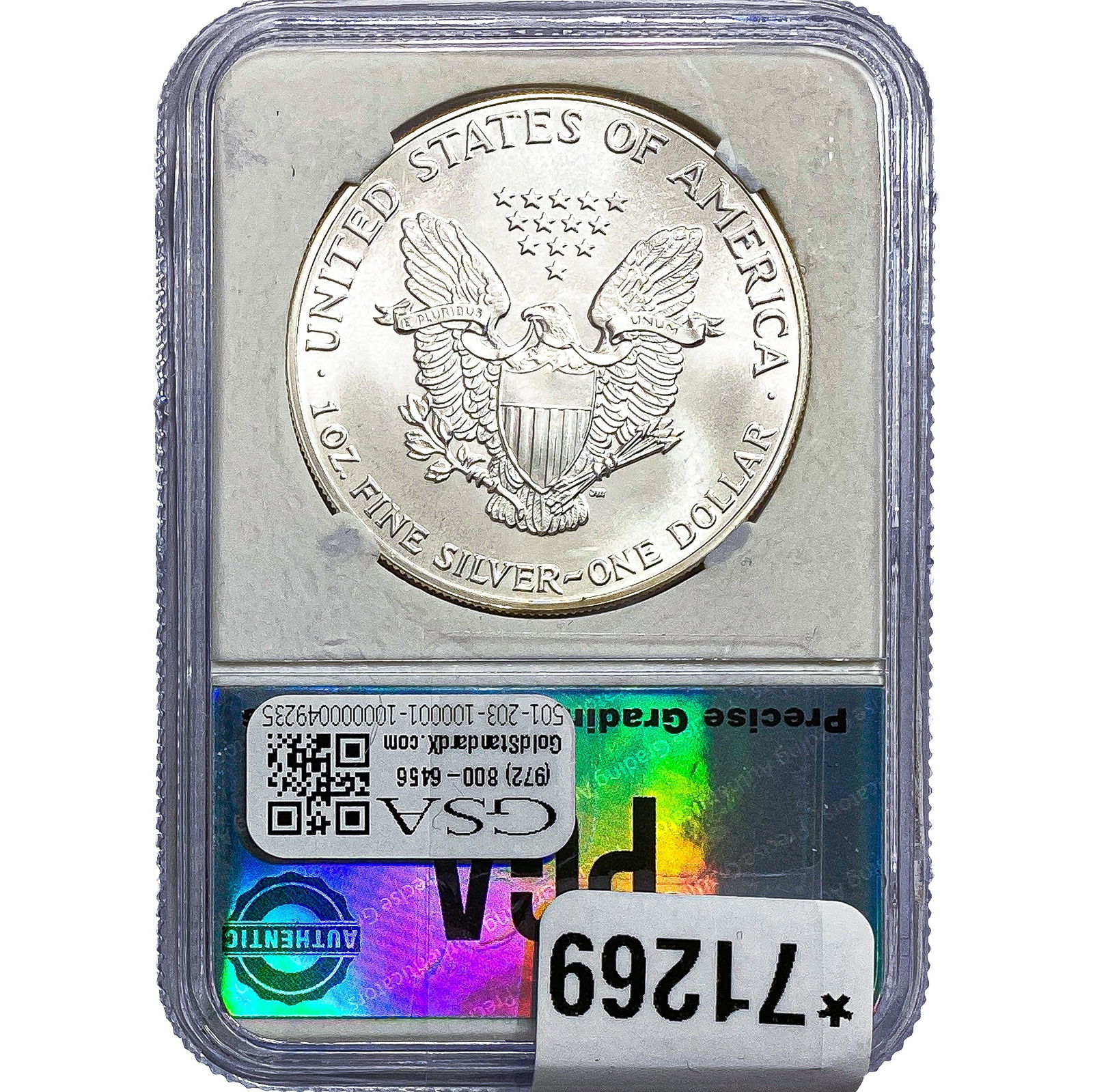 1986 Silver Eagle PGA MS69 - 2