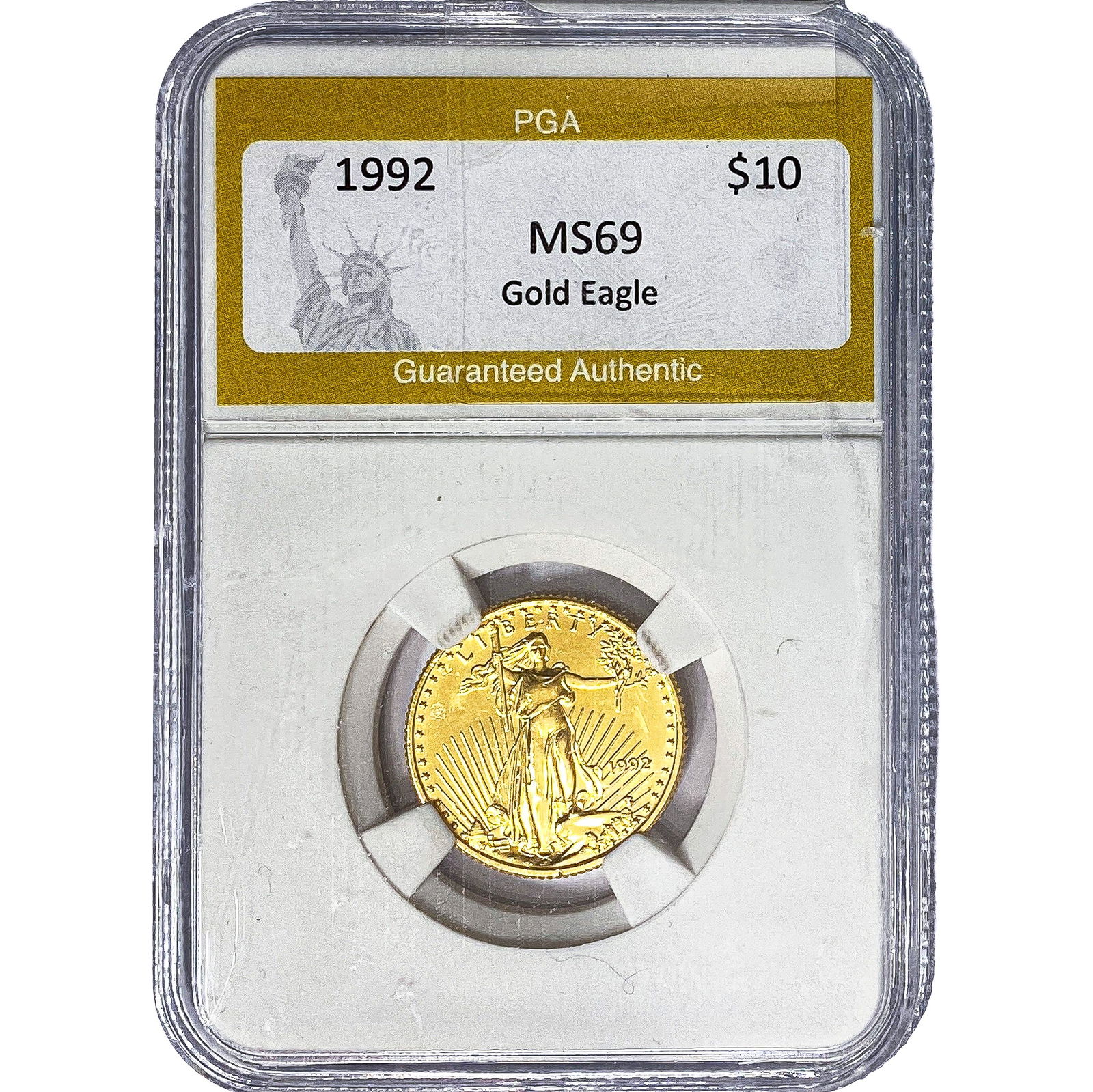 1992 1/4oz $10 Gold Eagle PGA MS69 (1 of 2)