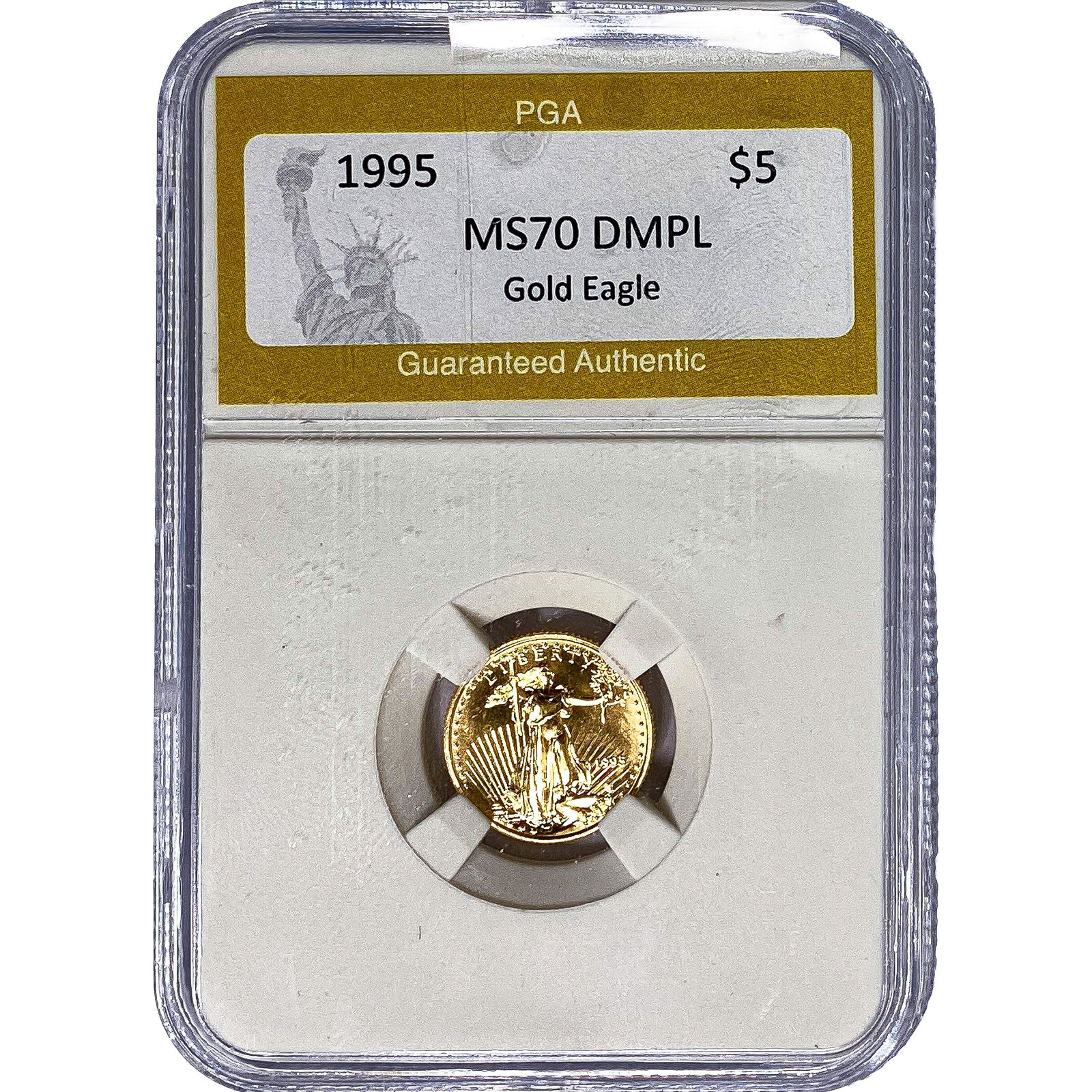 1995 1/10oz $5 Gold Eagle PGA MS70 DMPL (1 of 2)