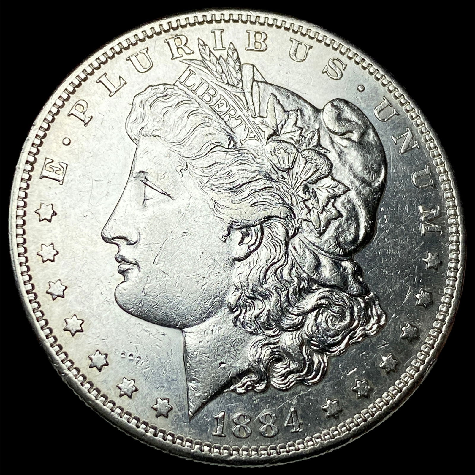 1884-S Silver Morgan Dollar CLOSELY UNCIRCULATED: 1884-S Silver Morgan Dollar CLOSELY UNCIRCULATED