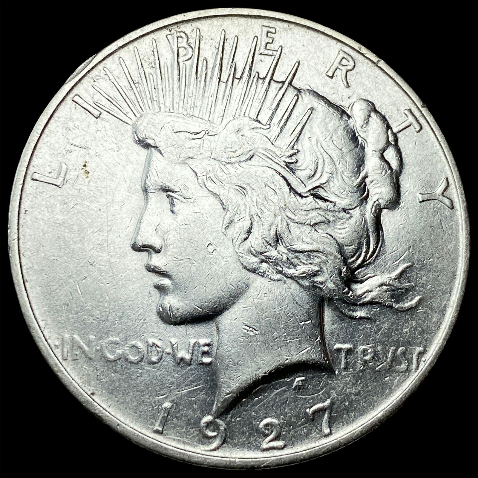 1927 Silver Peace Dollar CLOSELY UNCIRCULATED (1 of 2)