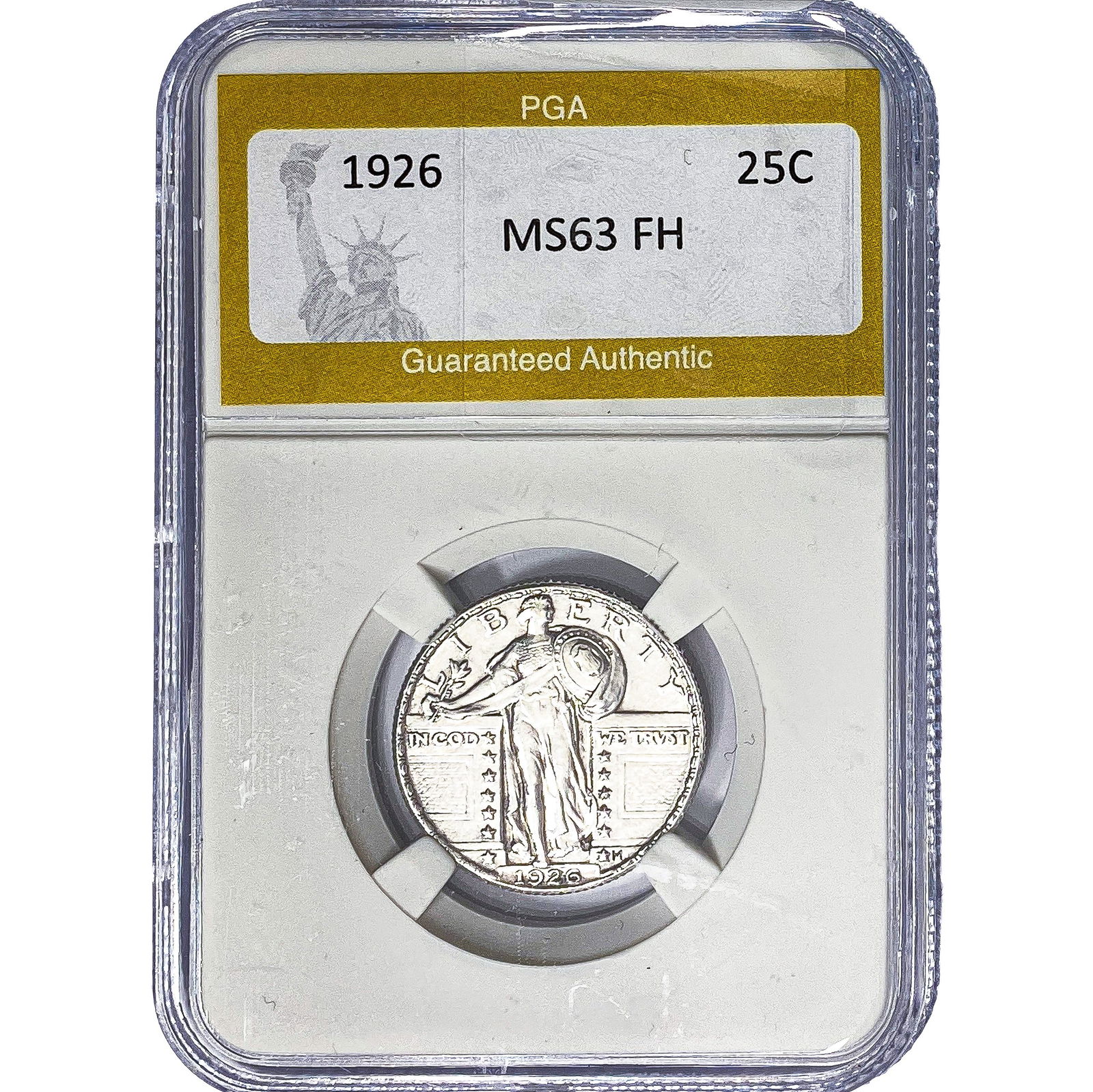 1926 Standing Liberty Quarter PGA MS63 FH: 1926 Standing Liberty Quarter PGA MS63 FH