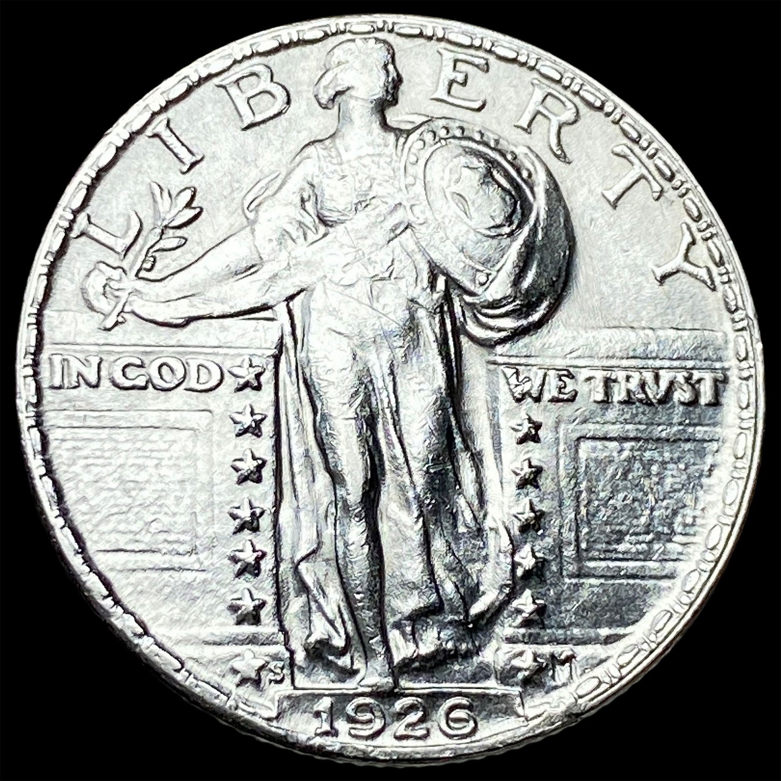 1926-S Silver Standing Liberty Quarter UNCIRCULATED (1 of 2)