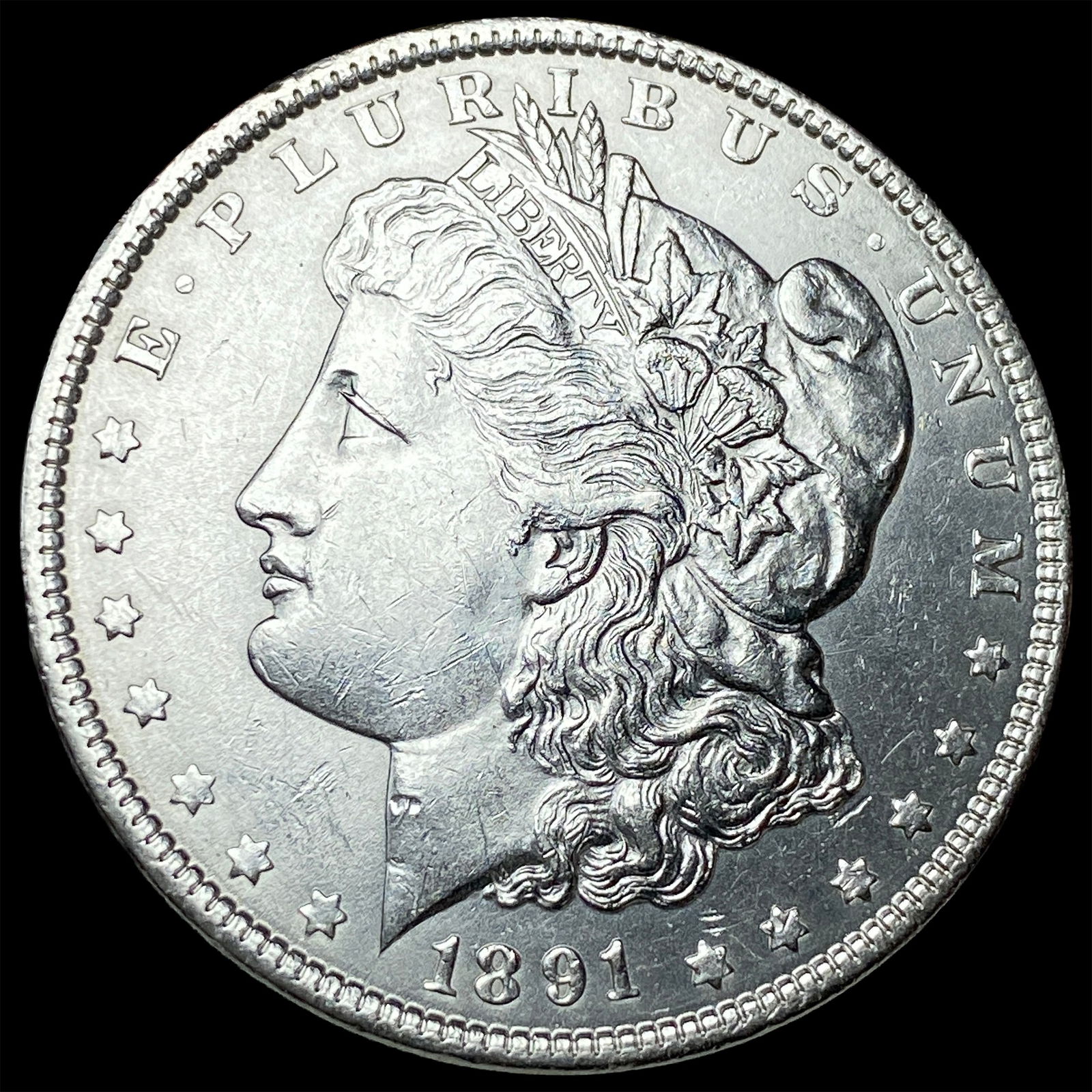 1891 Morgan Silver Dollar UNCIRCULATED: 1891 Morgan Silver Dollar UNCIRCULATED