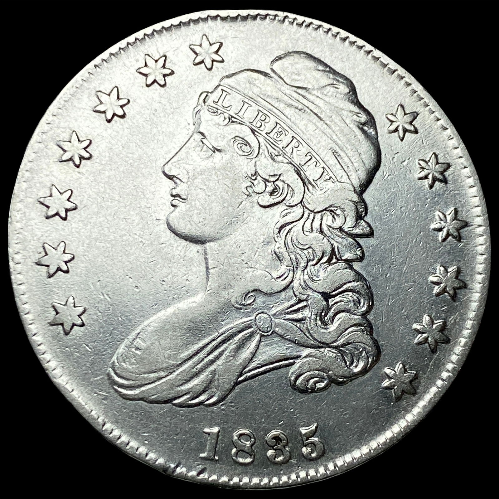 1835 Capped Bust Half Dollar CLOSELY UNCIRCULATED (1 of 2)