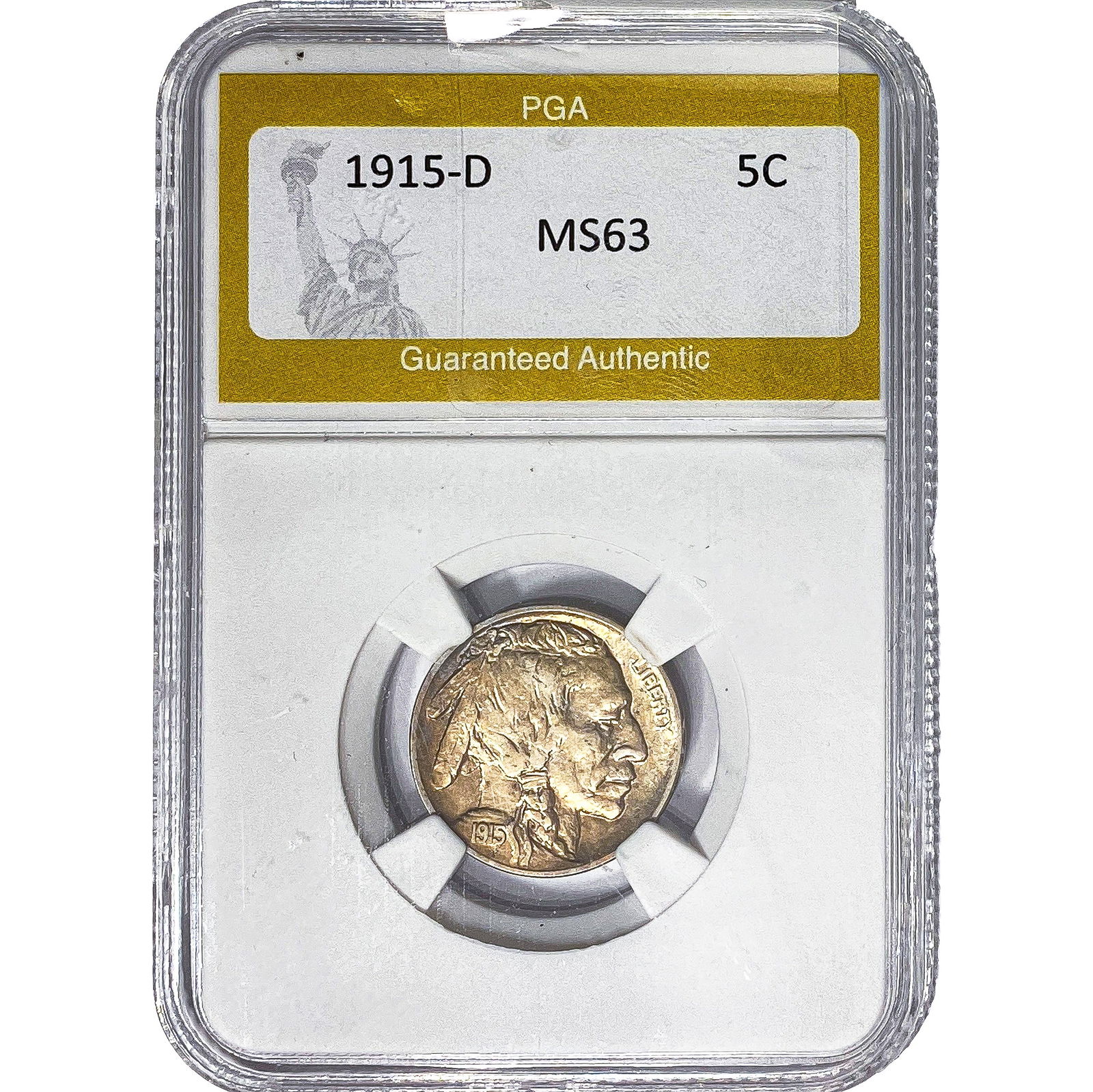 1915-D Buffalo Nickel PGA MS63 (1 of 2)