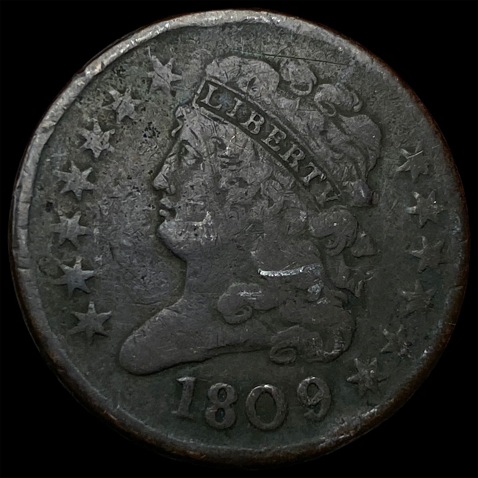 1809 Classic Head Half Cent HIGH GRADE (1 of 2)