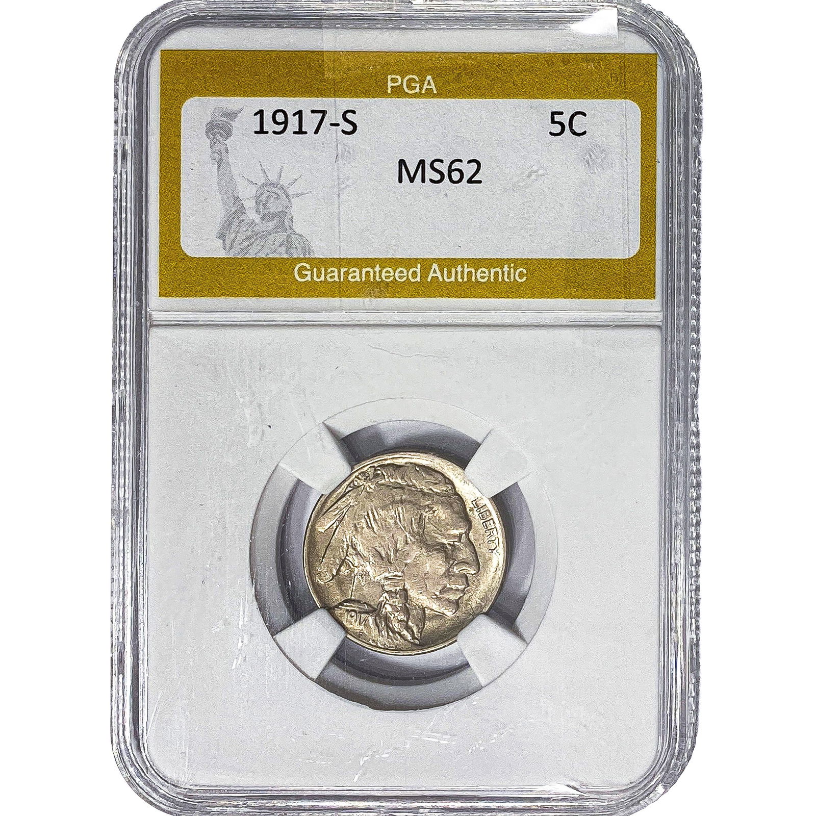 1917-S Buffalo Nickel PGA MS62 (1 of 2)
