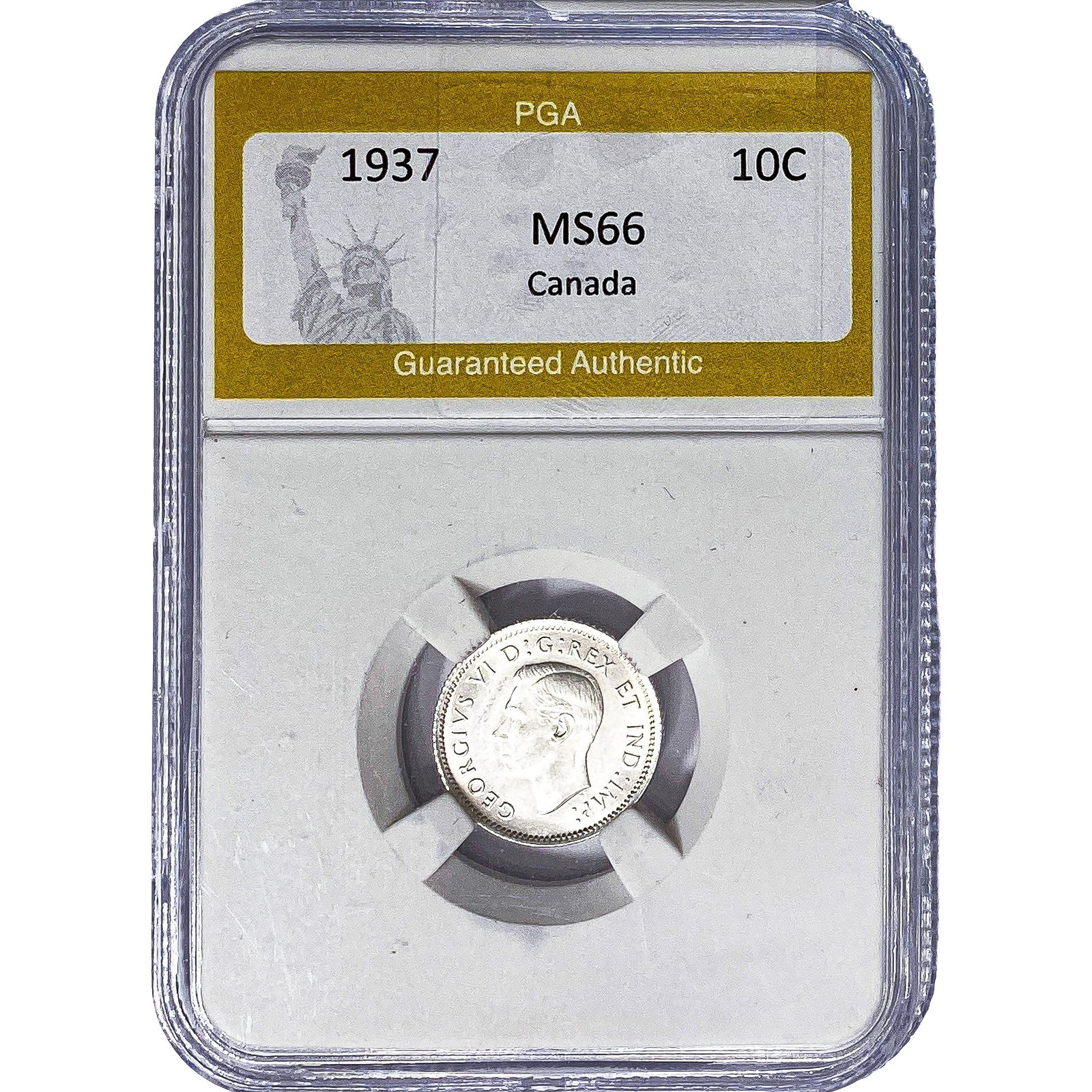 1937 Canada 10 Cents PGA MS66 (1 of 2)