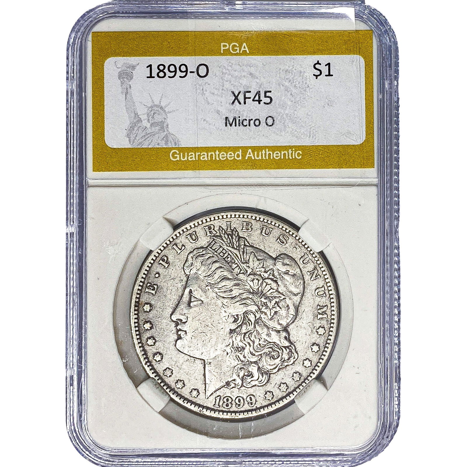 1899-O Morgan Silver Dollar PGA XF45 Micro O: 1899-O Morgan Silver Dollar PGA XF45 Micro O