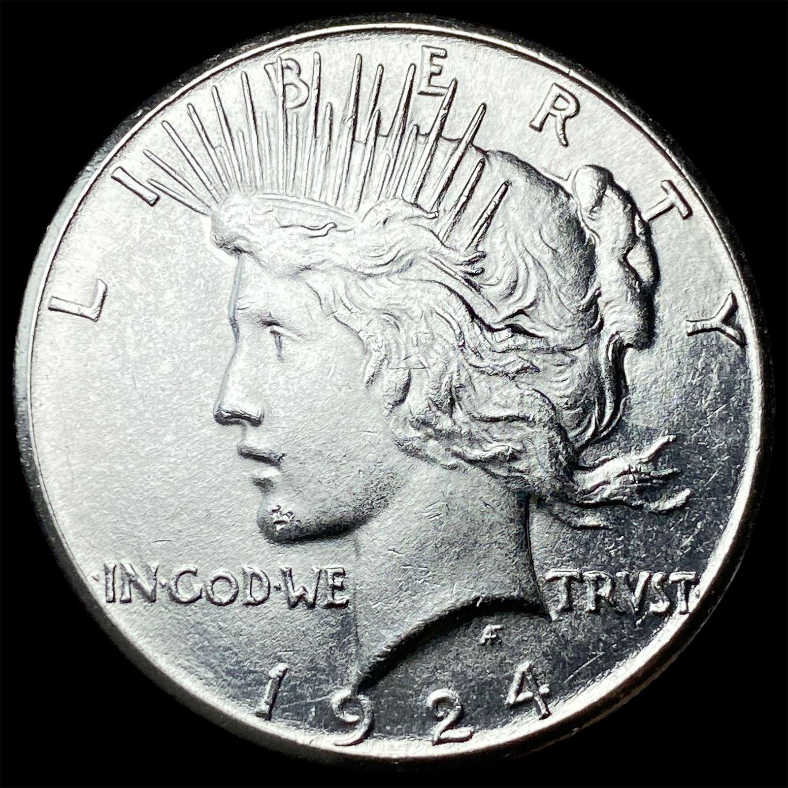 1924-S Silver Peace Dollar CHOICE BU (1 of 2)