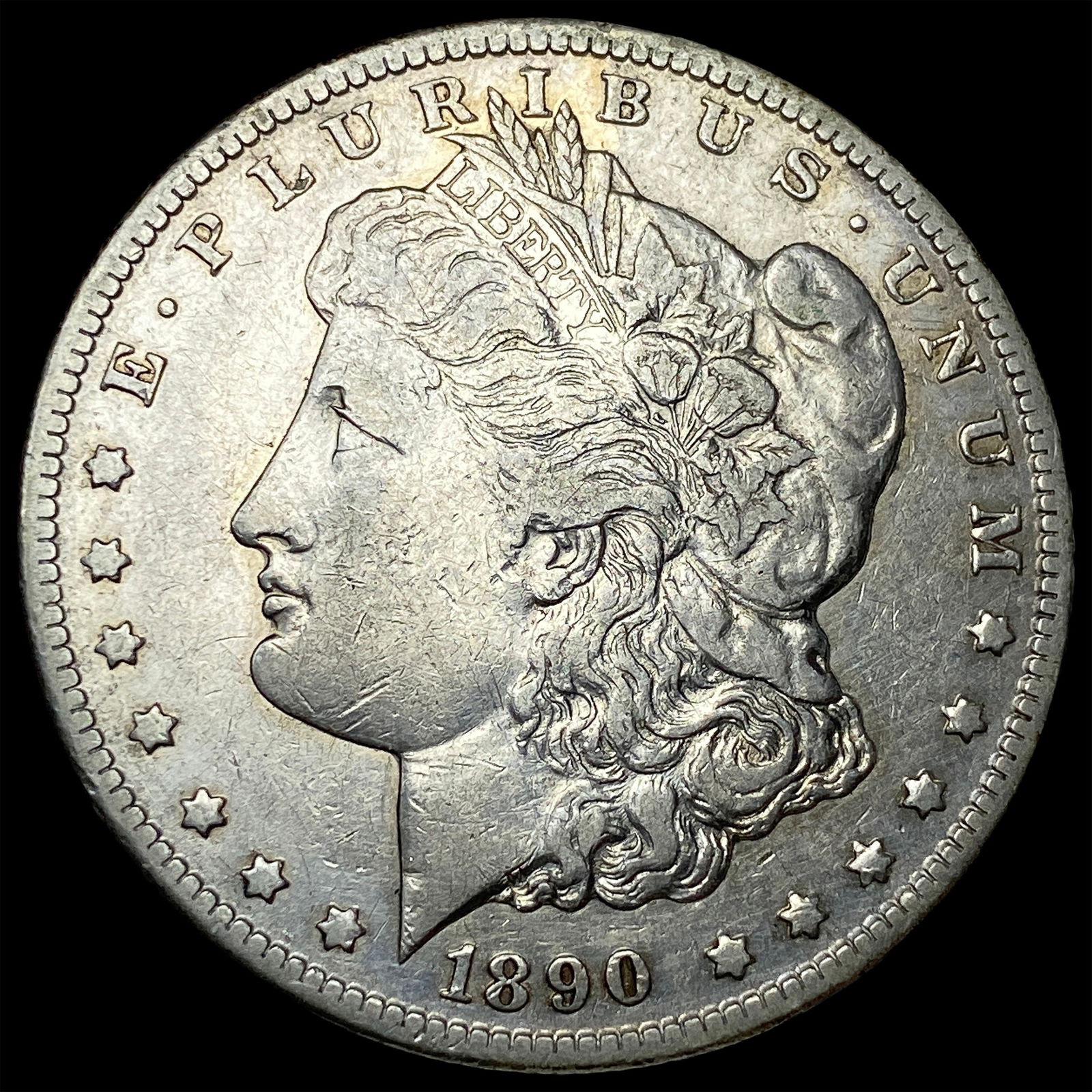 1890-CC Silver Morgan Dollar NEARLY UNCIRCULATED: 1890-CC Silver Morgan Dollar NEARLY UNCIRCULATED