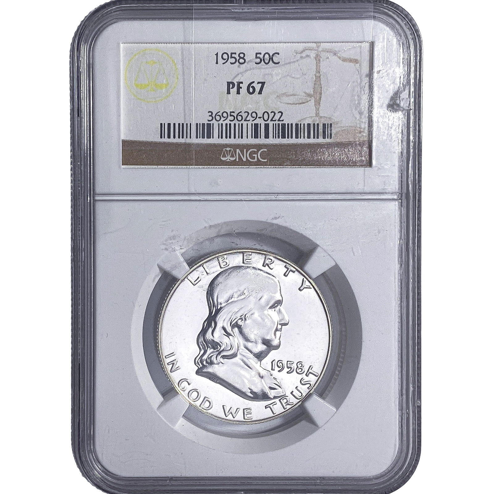 1958 Franklin Half Dollar NGC PF67 (1 of 2)