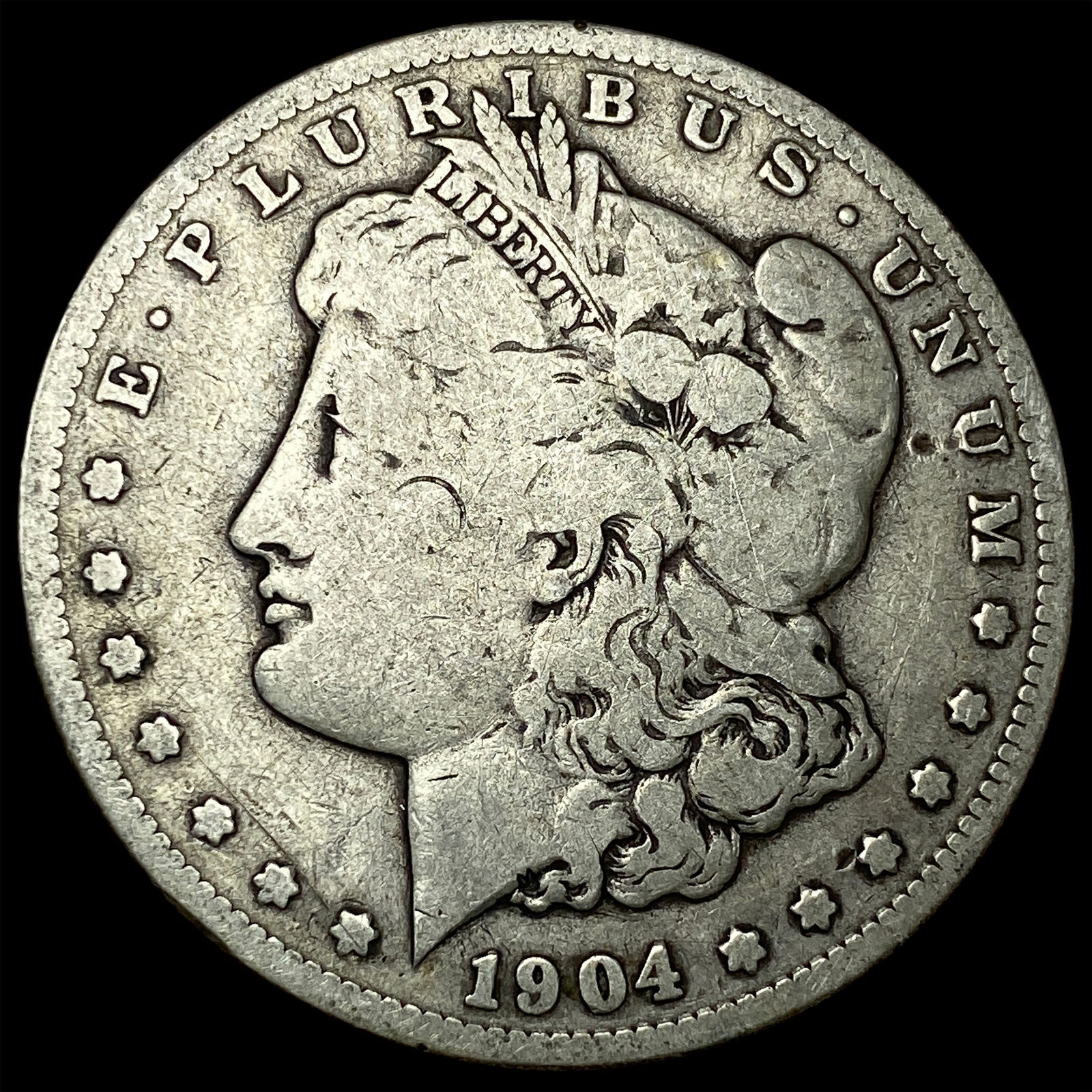 1904-S Silver Morgan Dollar NICELY CIRCULATED: 1904-S Silver Morgan Dollar NICELY CIRCULATED