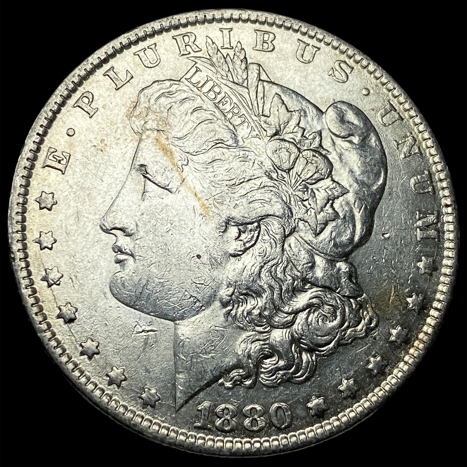 1880 Morgan Silver Dollar CLOSELY UNCIRCULATED: 1880 Morgan Silver Dollar CLOSELY UNCIRCULATED