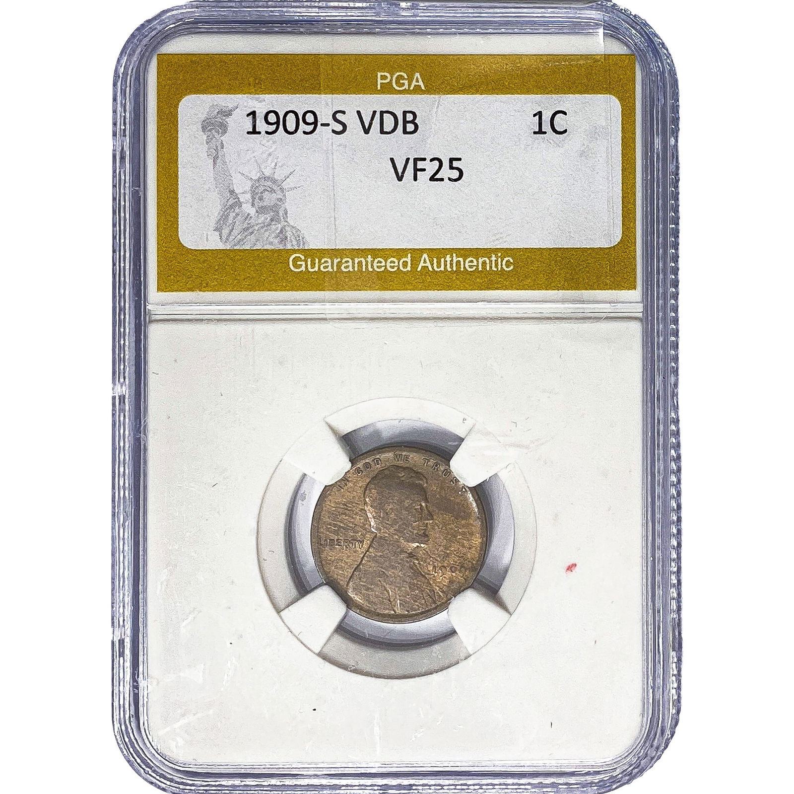 1909-S VDB Wheat Cent PGA VF25 (1 of 2)