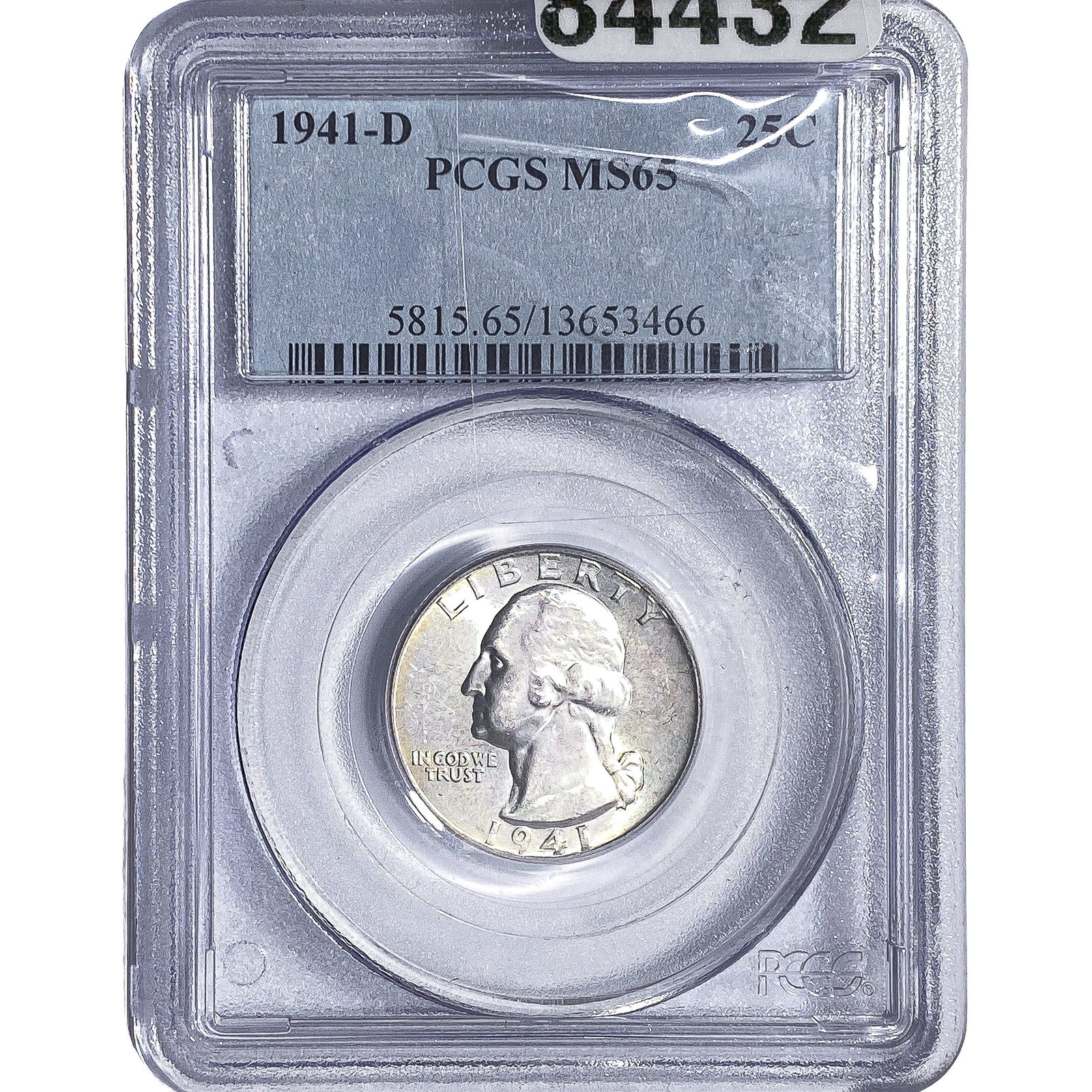 1941-D Washington Silver Quarter PCGS MS65 (1 of 2)
