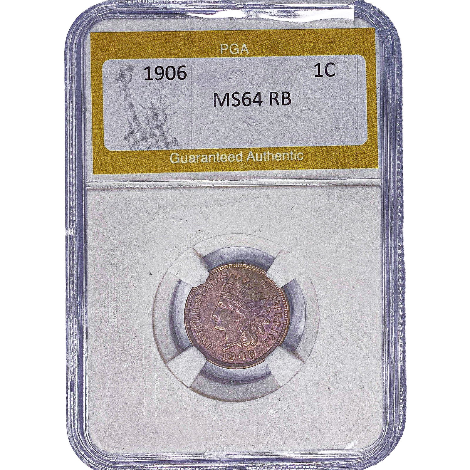 1906 Indian Head Cent PGA MS64 RB (1 of 2)