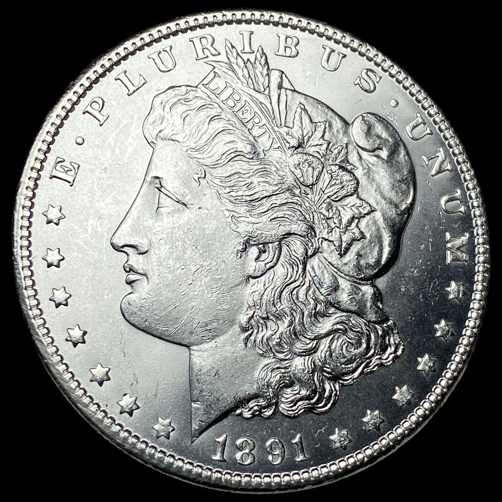 1891 Silver Morgan Dollar UNCIRCULATED: 1891 Silver Morgan Dollar UNCIRCULATED