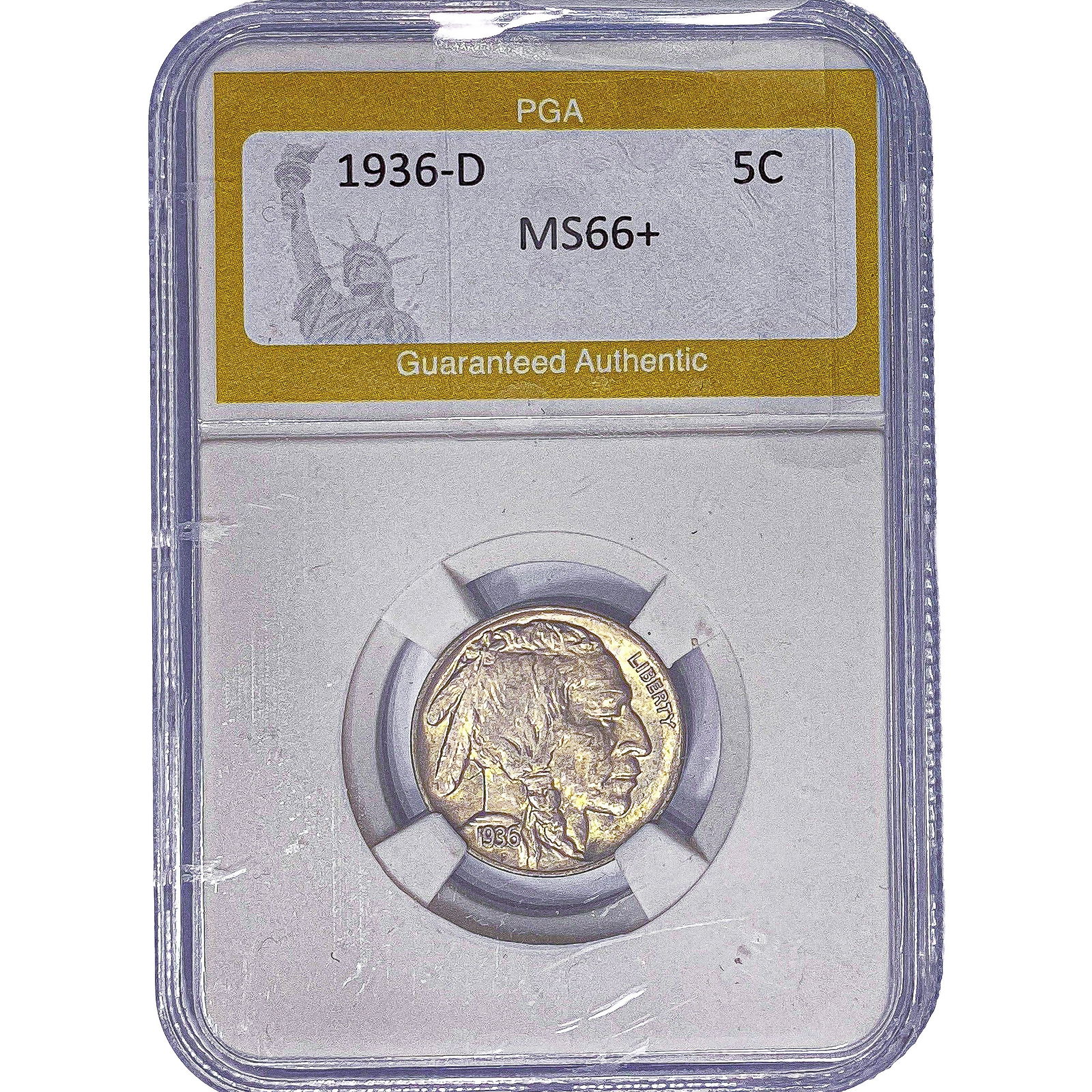1936-D Buffalo Nickel PGA MS66+ (1 of 2)
