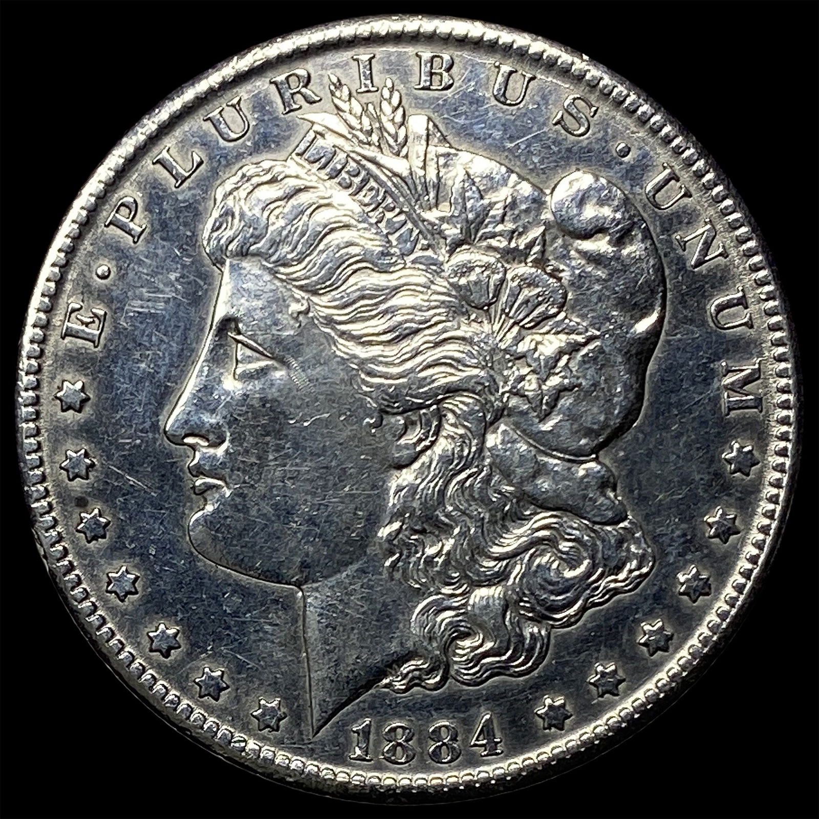 1884-CC Silver Morgan Dollar CLOSELY UNCIRCULATED: 1884-CC Silver Morgan Dollar CLOSELY UNCIRCULATED
