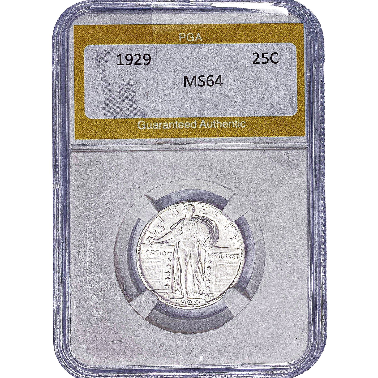 1929 Standing Liberty Quarter PGA MS64: 1929 Standing Liberty Quarter PGA MS64