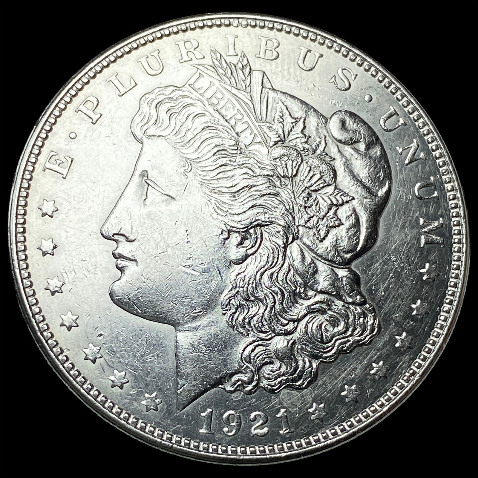 1921 Silver Morgan Dollar CLOSELY UNCIRCULATED: 1921 Silver Morgan Dollar CLOSELY UNCIRCULATED