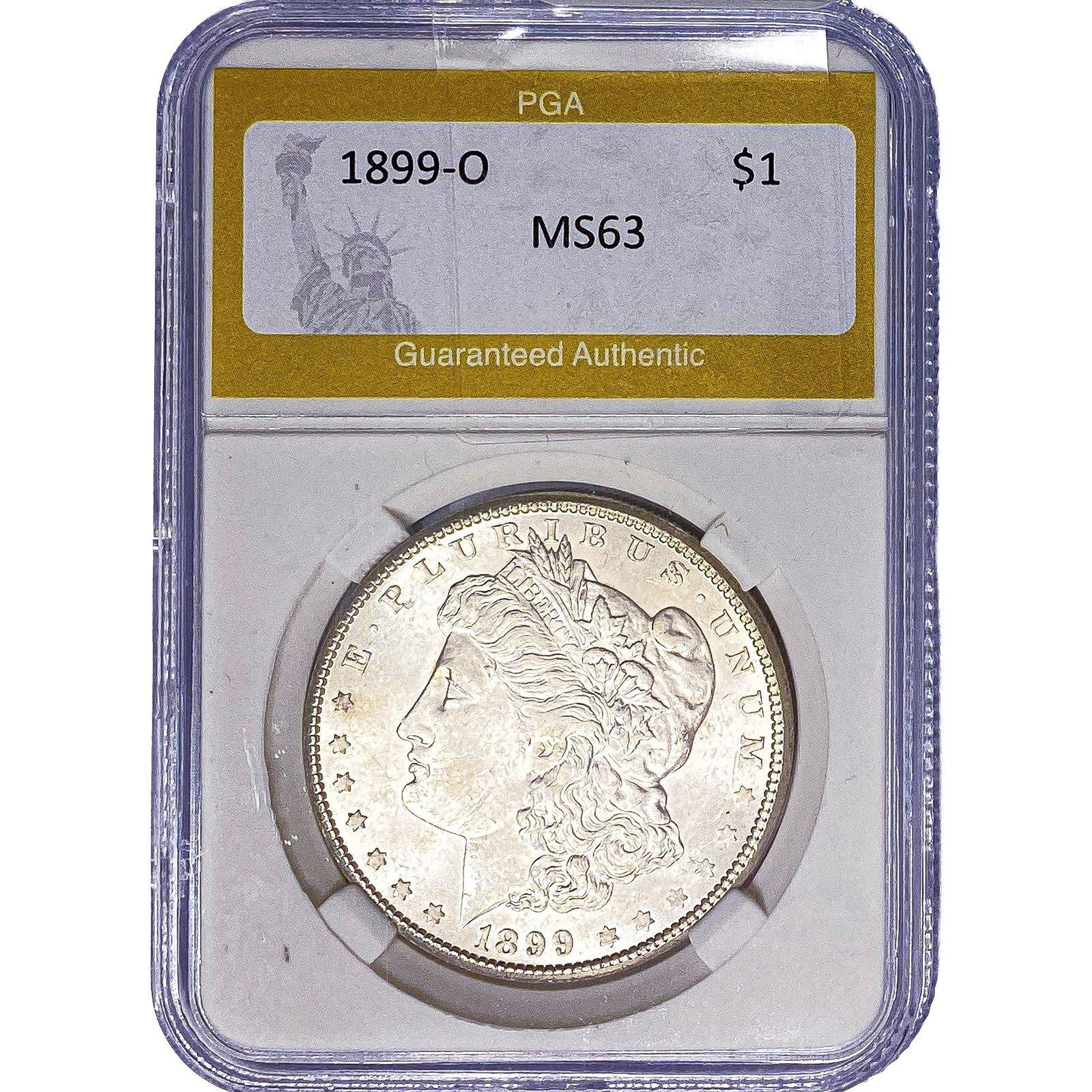 1899-O Morgan Silver Dollar PGA MS63: 1899-O Morgan Silver Dollar PGA MS63