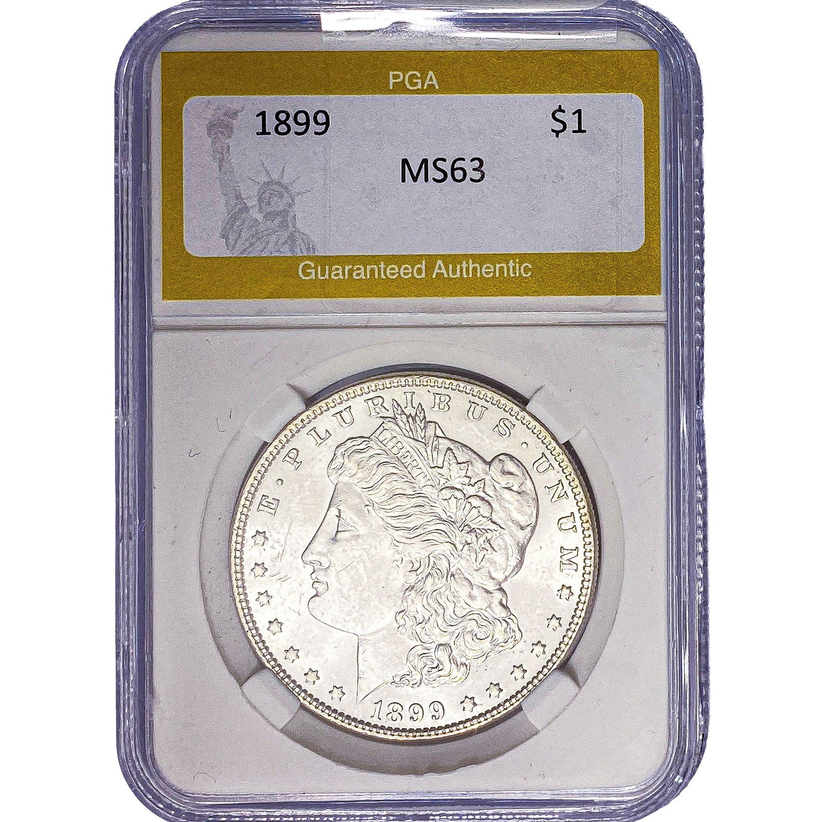 1899 Morgan Silver Dollar PGA MS63: 1899 Morgan Silver Dollar PGA MS63