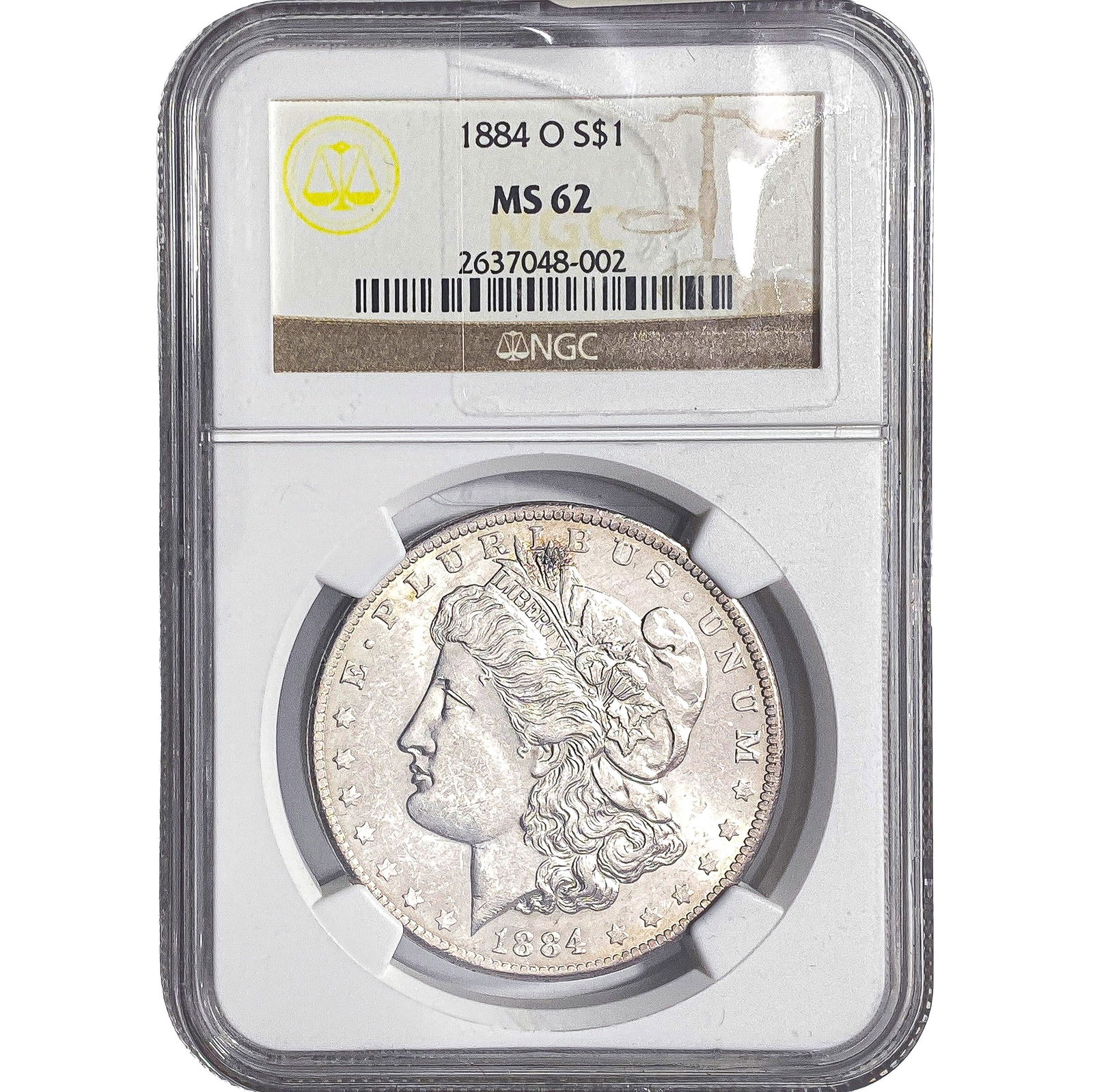 1884-O Morgan Silver Dollar NGC MS62 (1 of 2)