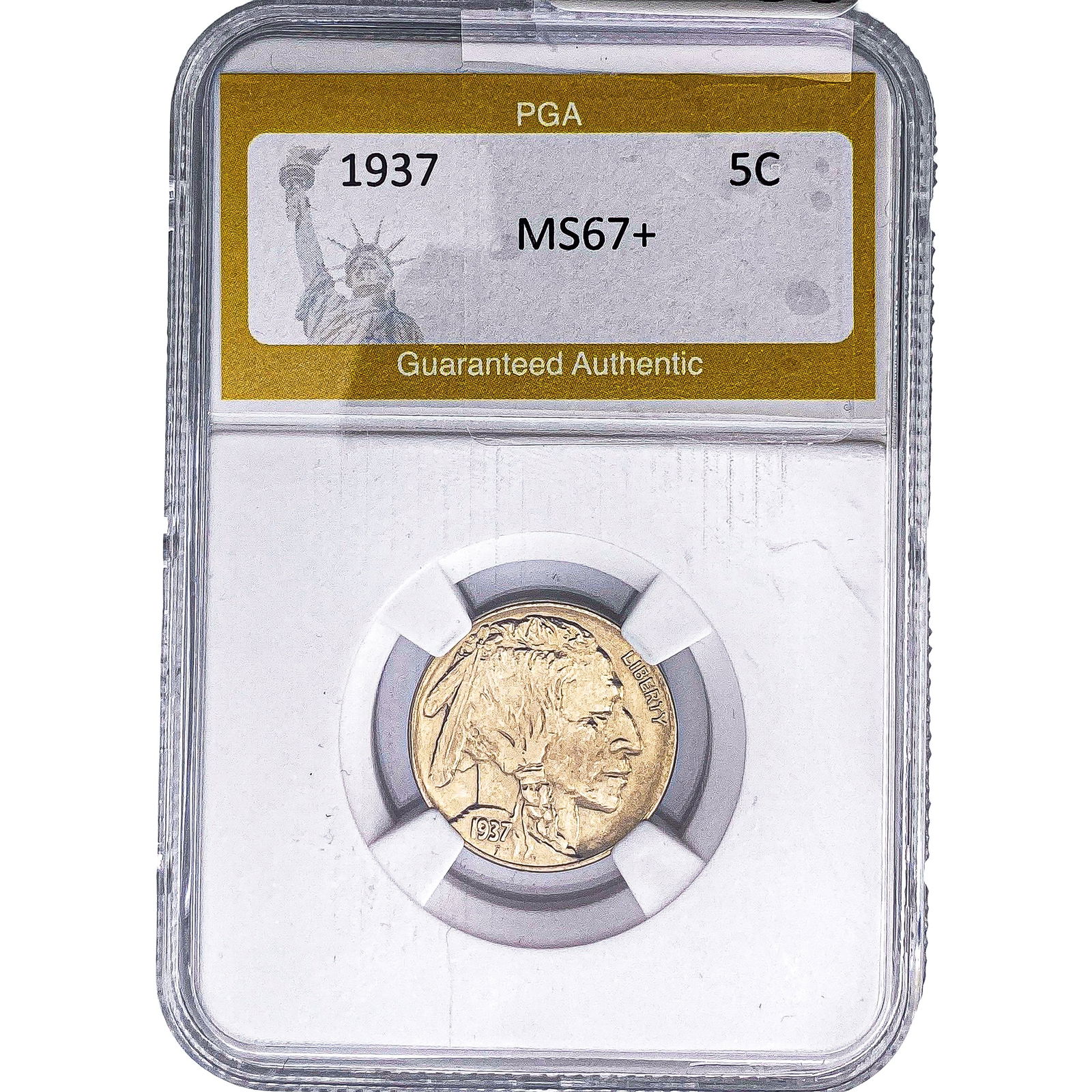 1937 Buffalo Nickel PGA MS67+: 1937 Buffalo Nickel PGA MS67+