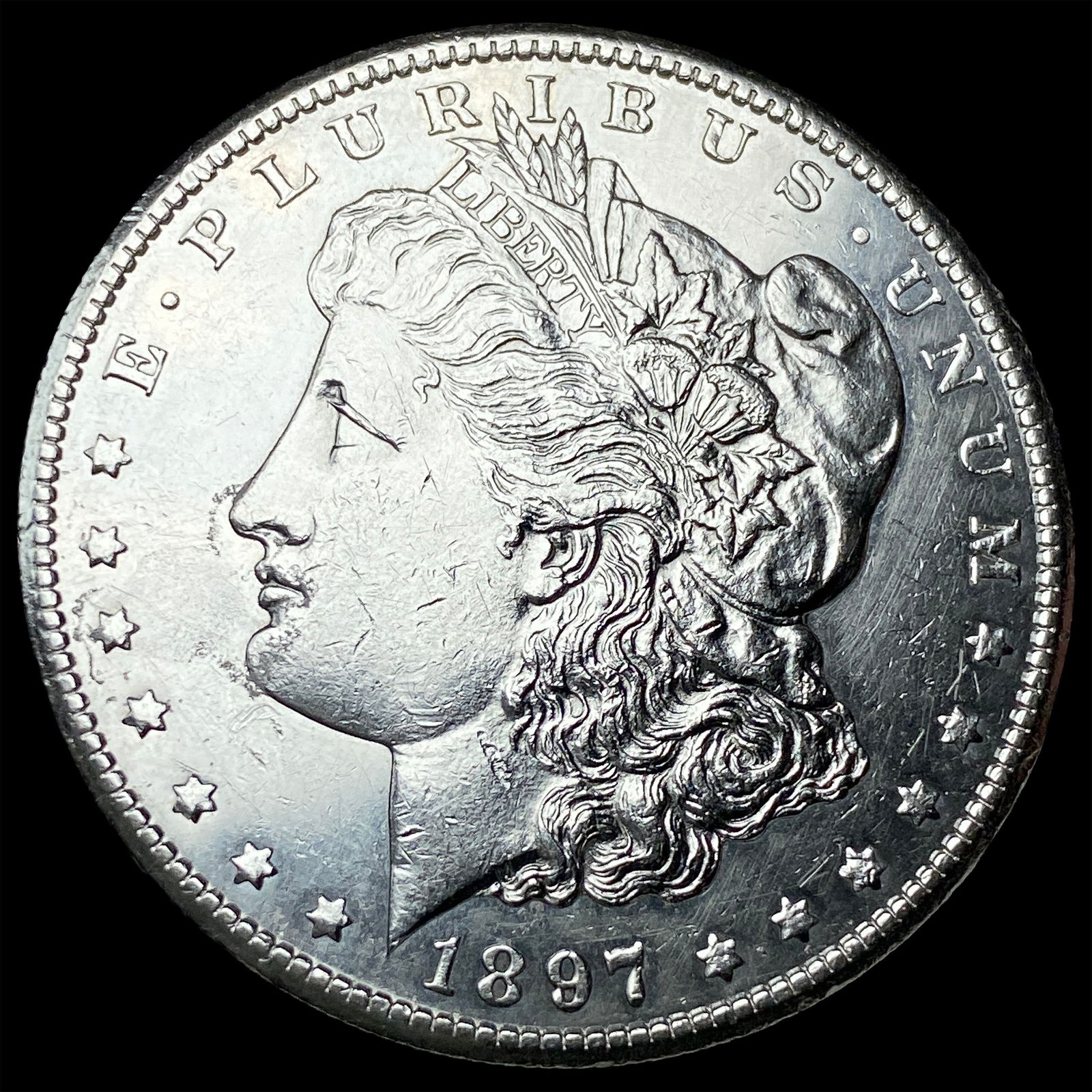 1897-S Silver Morgan Dollar CLOSELY UNCIRCULATED: 1897-S Silver Morgan Dollar CLOSELY UNCIRCULATED