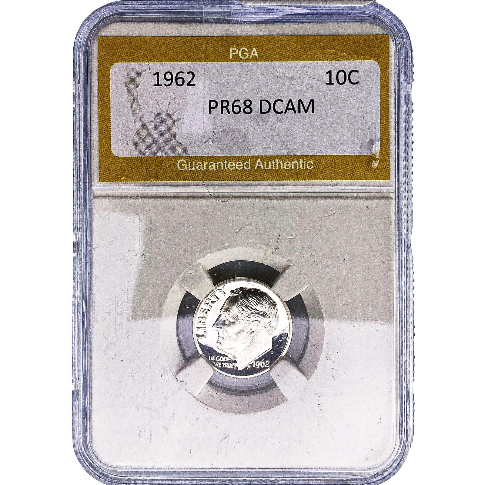 1962 Roosevelt Dime PGA PR68 DCAM: 1962 Roosevelt Dime PGA PR68 DCAM