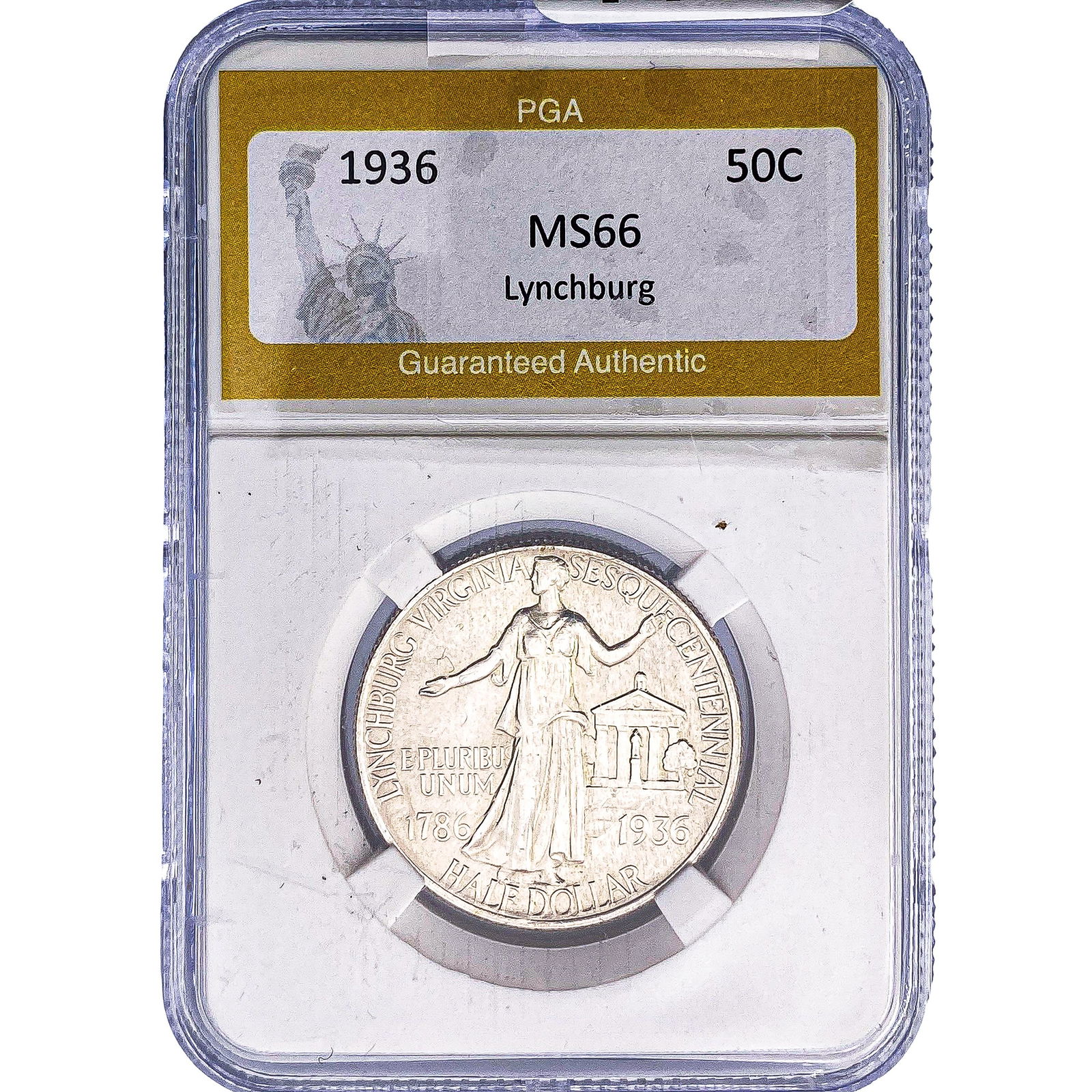 1936 Lynchburg Half Dollar PGA MS66: 1936 Lynchburg Half Dollar PGA MS66