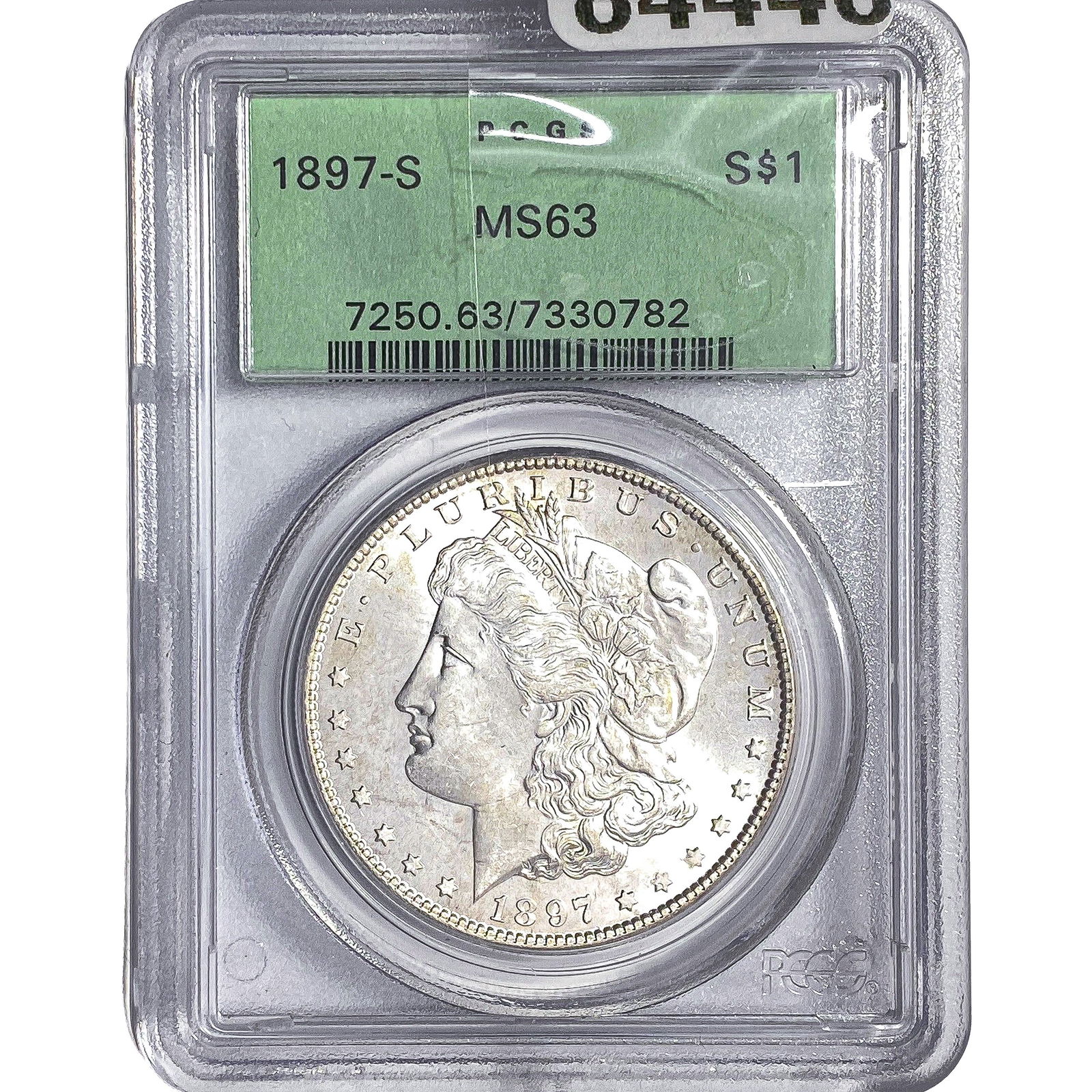 1897-S Morgan Silver Dollar PCGS MS63: 1897-S Morgan Silver Dollar PCGS MS63
