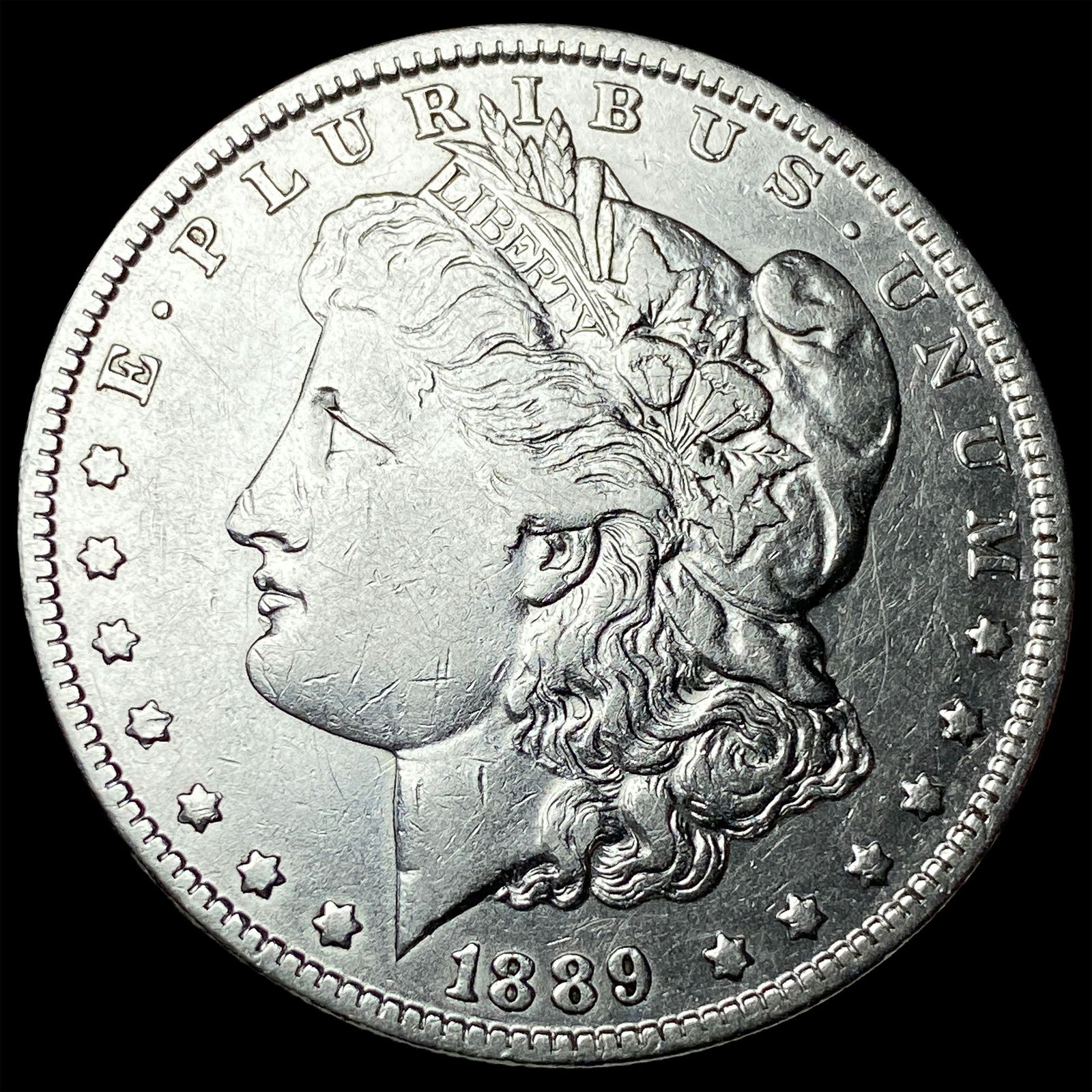 1889-O Silver Morgan Dollar ABOUT UNCIRCULATED (1 of 2)