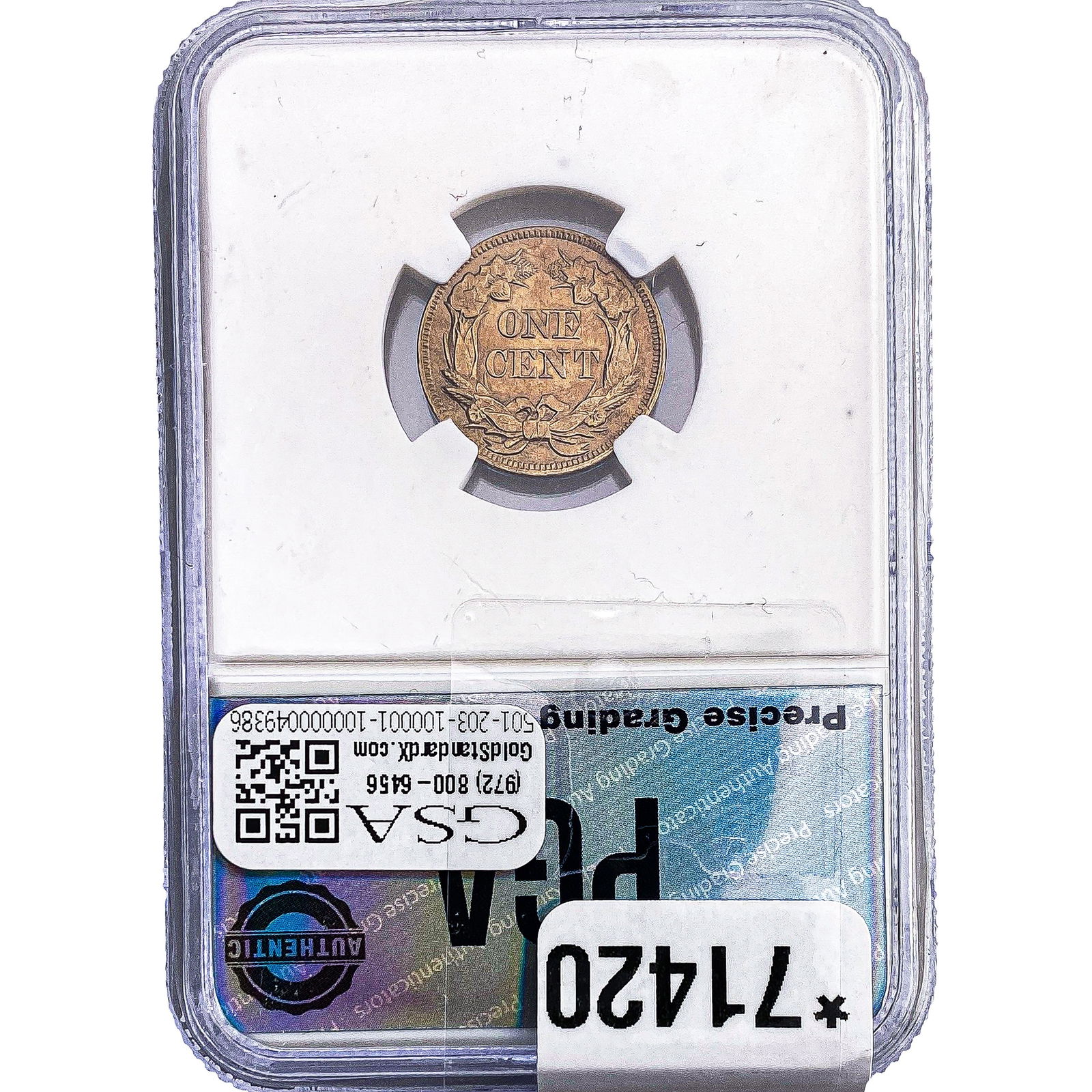 1857 Flying Eagle Cent PGA MS63 - 2