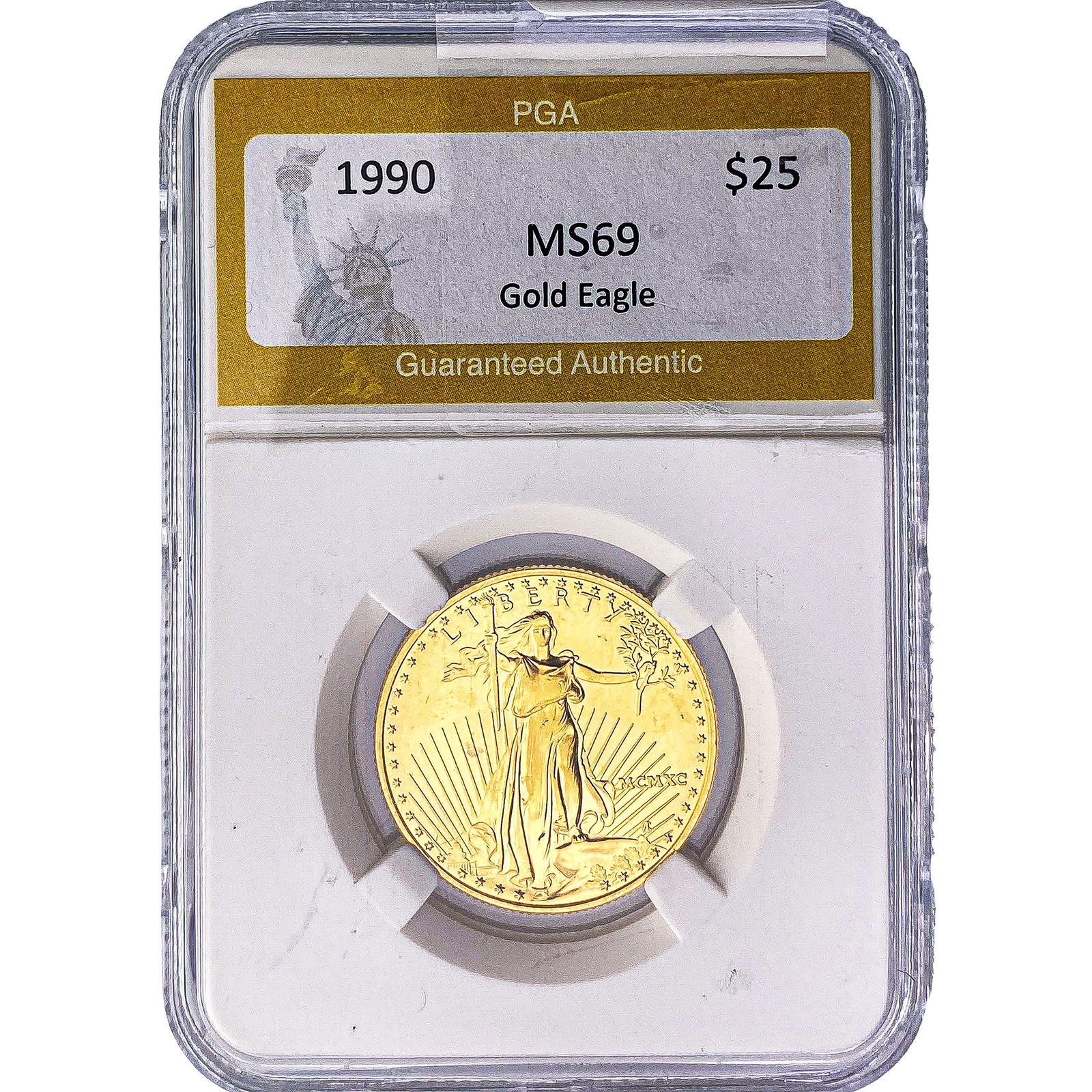 1990 1/2oz $25 Gold Eagle PGA MS69: 1990 1/2oz $25 Gold Eagle PGA MS69