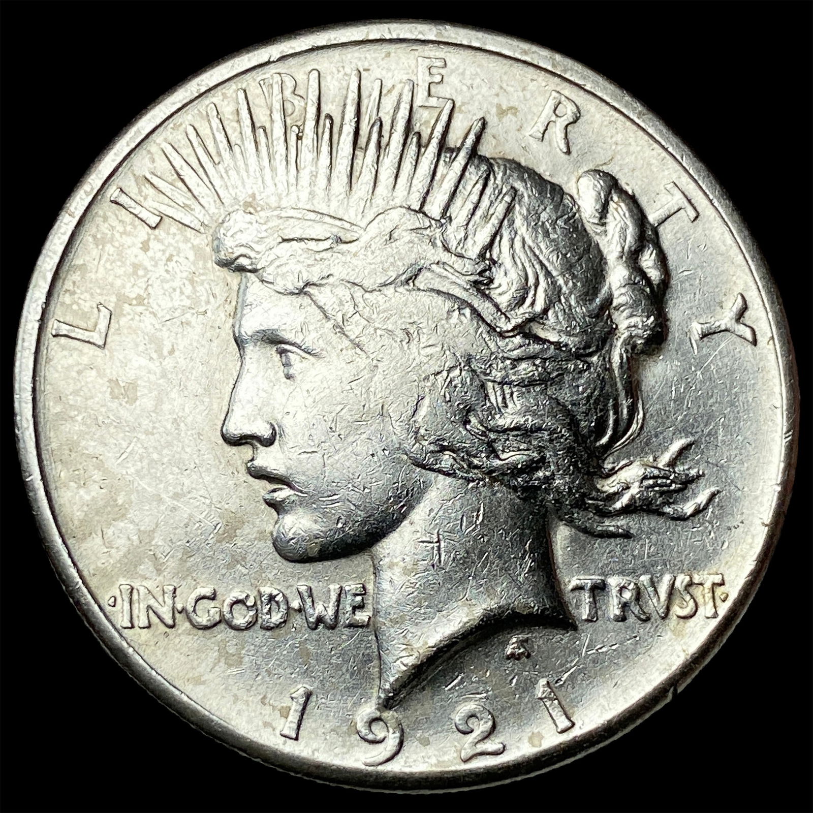 1921 Silver Peace Dollar NEARLY UNCIRCULATED: 1921 Silver Peace Dollar NEARLY UNCIRCULATED