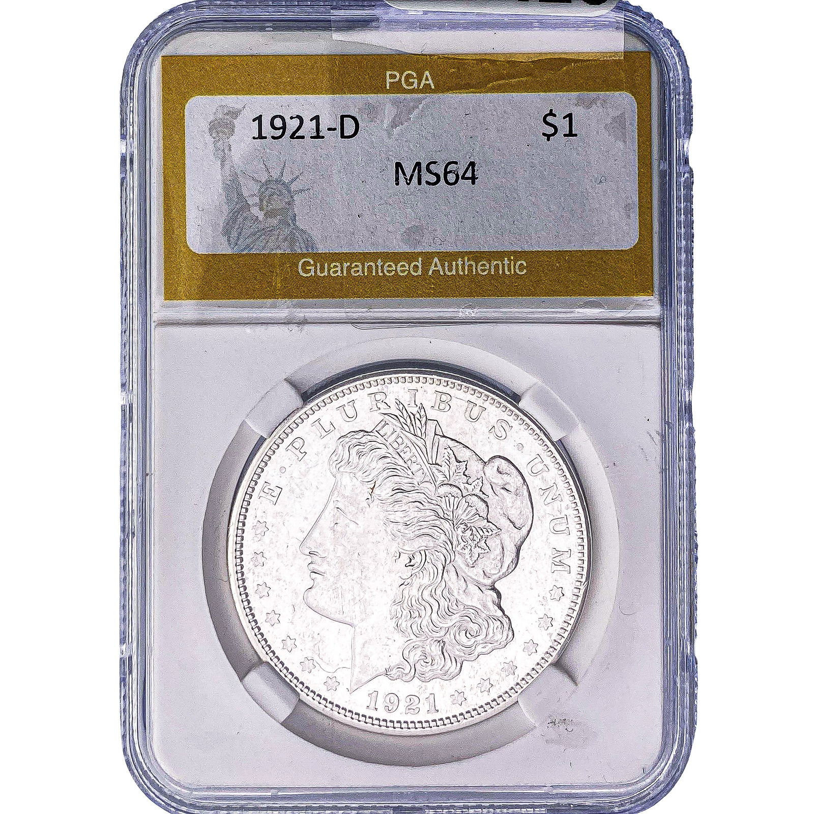 1921-D Morgan Silver Dollar PGA MS64 (1 of 2)