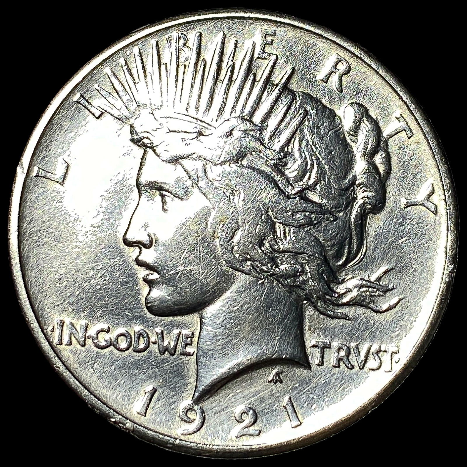 1921 Silver Peace Dollar CHOICE AU (1 of 2)