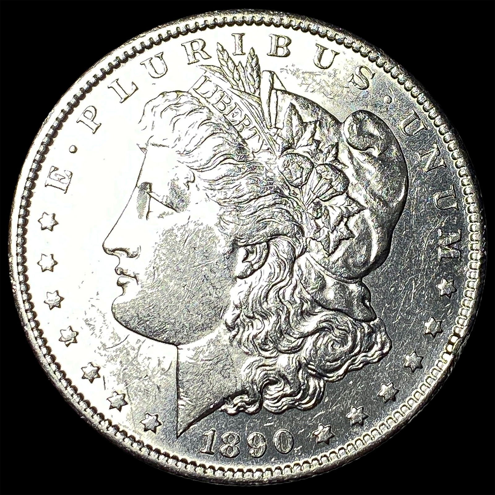 1890-S Silver Morgan Dollar CHOICE BU (1 of 2)