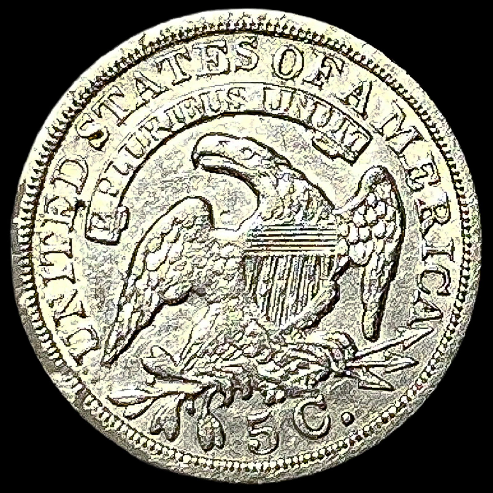 1836 Capped Bust Half Dime CLOSELY UNCIRCULATED - 2