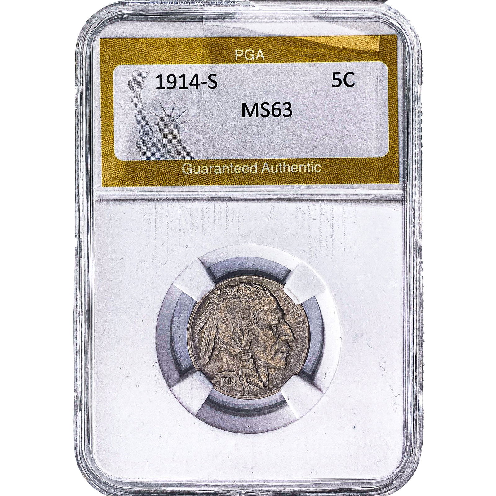 1914-S Buffalo Nickel PGA MS63 (1 of 2)